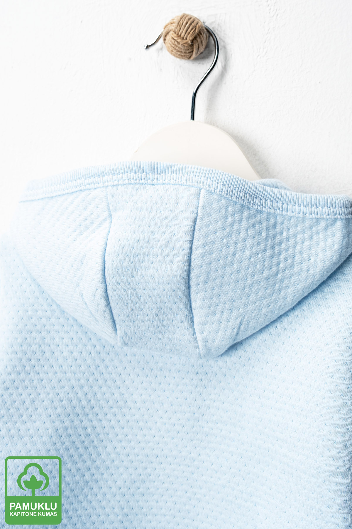 Miniel Unisex Bebek Gökkuşağı Armalı Organik Pamuklu 3-18 Ay Kapitone Bebek Hırka fotoğrafı 5 (önizleme)