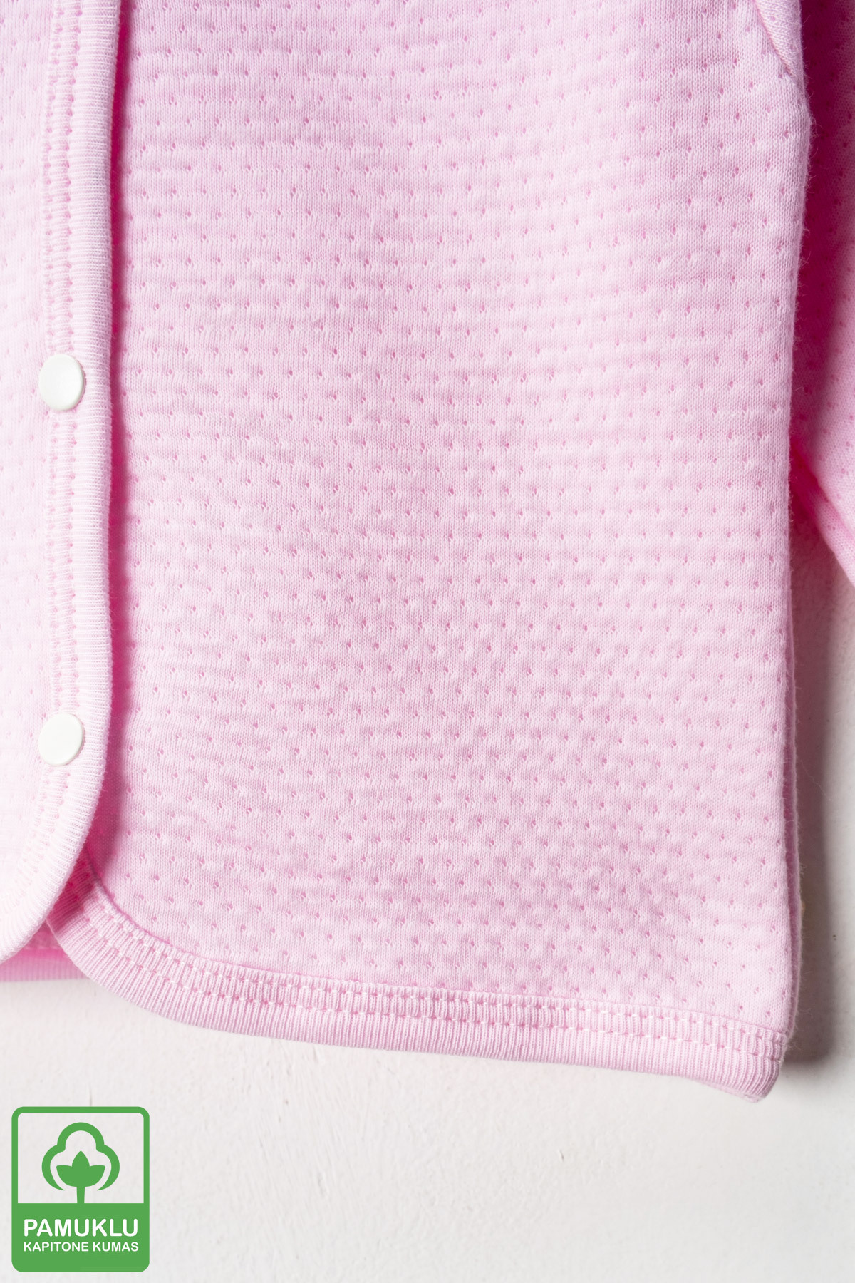 Miniel Unisex Bebek Gökkuşağı Armalı Organik Pamuklu 3-18 Ay Kapitone Bebek Hırka fotoğrafı 3 (önizleme)