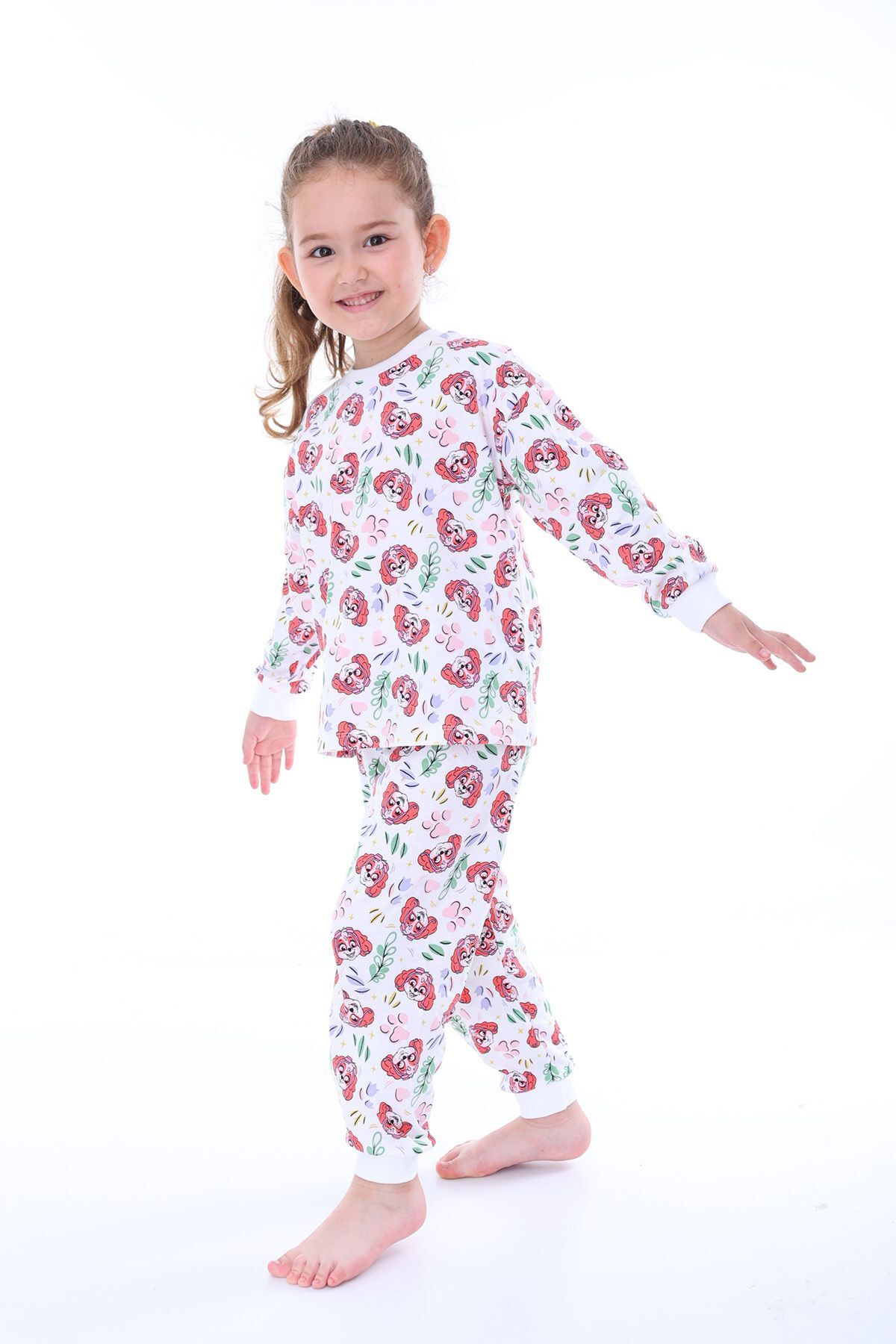 zuzunga Skye Paw Patrol Desenli Kız Çocuk Pijama Takımı fotoğrafı 2 (önizleme)