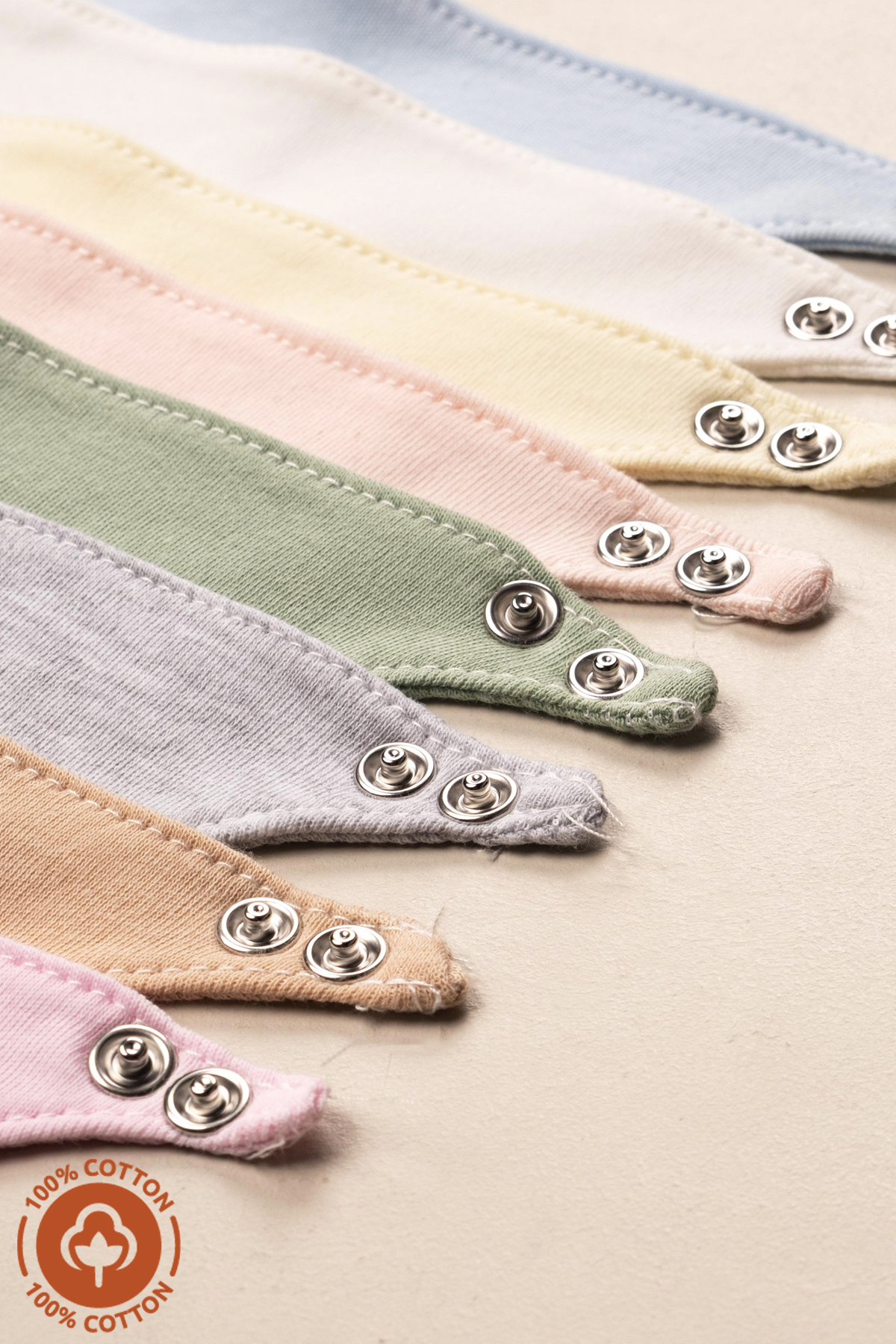 Miniel Unisex Bebek Yenidoğan Penye Organik Pamuklu Meyve Baskılı Bebek Önlüğü 3'lü Set fotoğrafı 5 (önizleme)