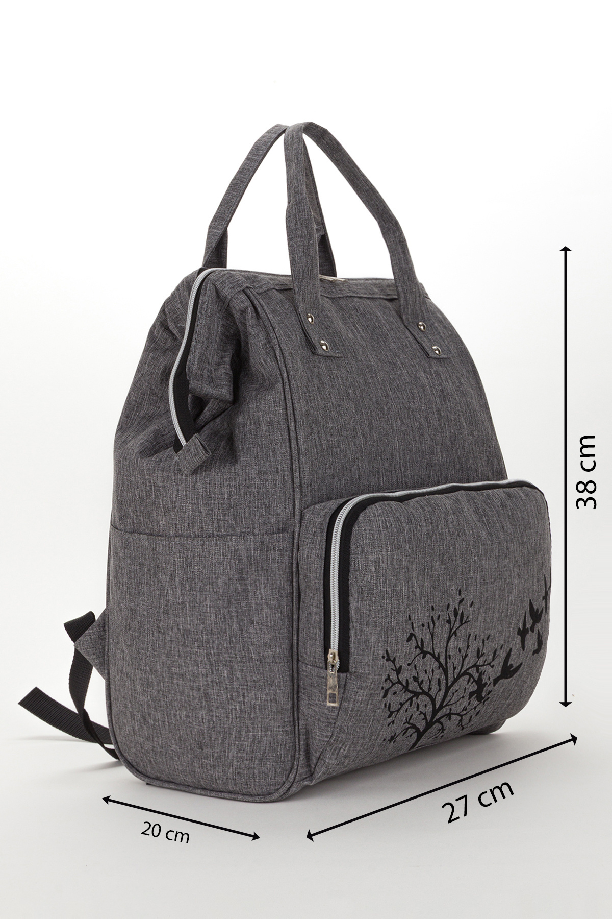 RUBBAG Anne Bebek Bakım Sırt Çantası Termal Biberonluk Ve Bebek Arabası Askı Aparatlı fotoğrafı 2 (önizleme)