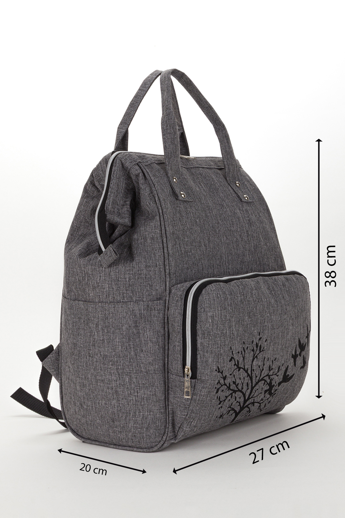 Sweet Anne Bebek Bakım Sırt Çantası Biberon Termoslu Sıvı Geçirmez Askı Aparatlı fotoğrafı 2 (önizleme)