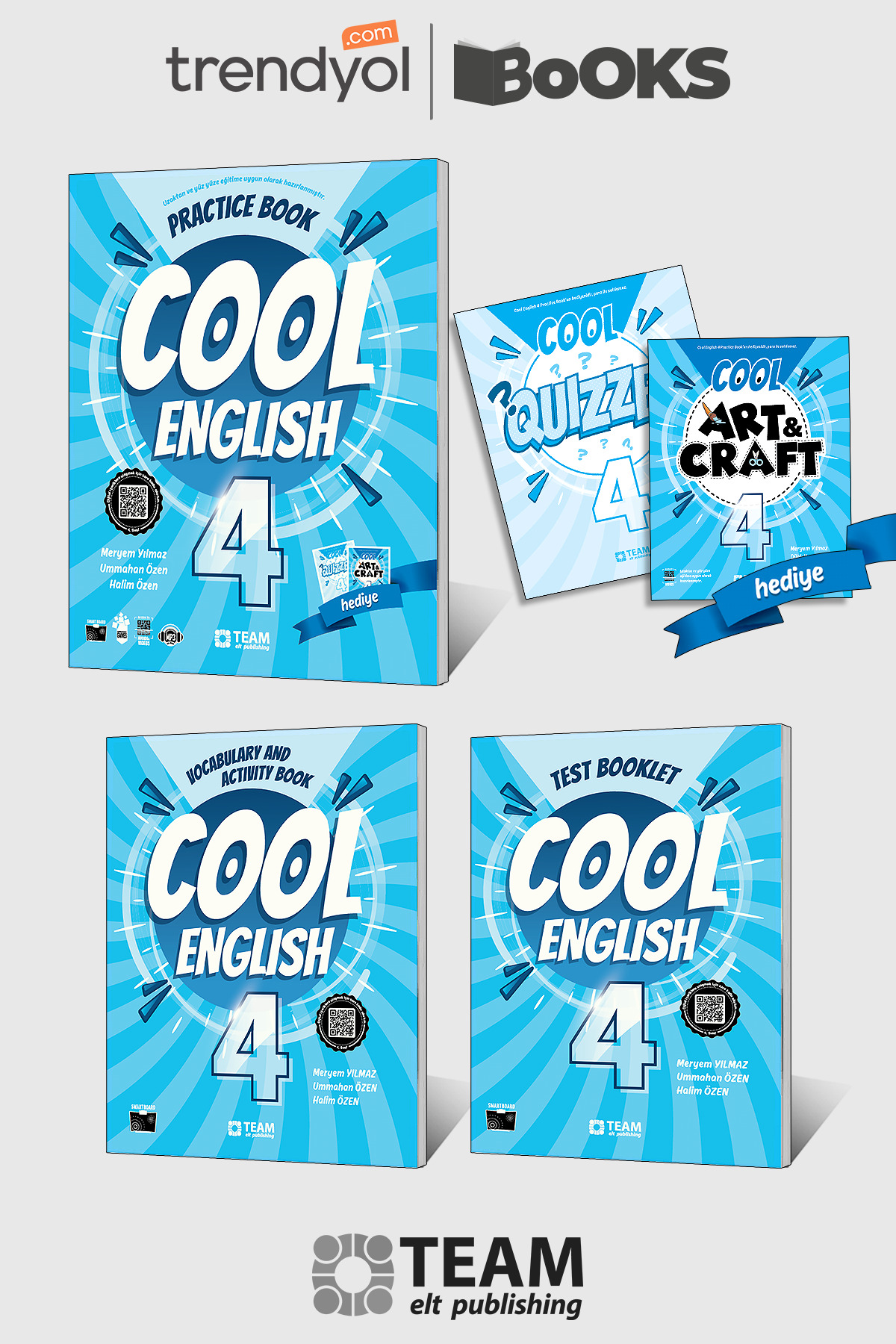 Eowel Child Academy English 4 CDセット Team Elt Publishing Cool English 4 3'lü Set *Güncel Baskı - Fiyatı