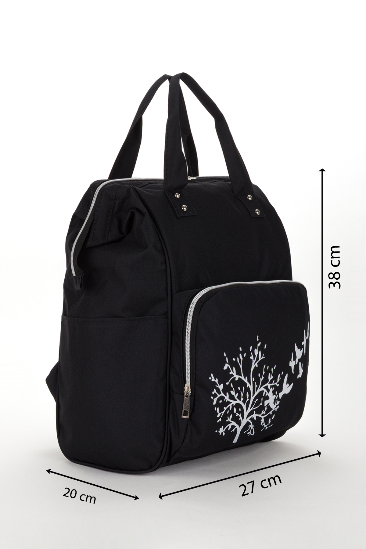 Yerli Anne Bebek Bakım Sırt Çantası Biberon Termos Gözlü Metal Kancalı Puset Askı Aparatı Hediye fotoğrafı 2 (önizleme)