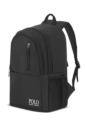 POLOGRAND London Orijinal Unisex Geniş Hacimli Çok Gözlü Su Geçirmez Lise Ort...