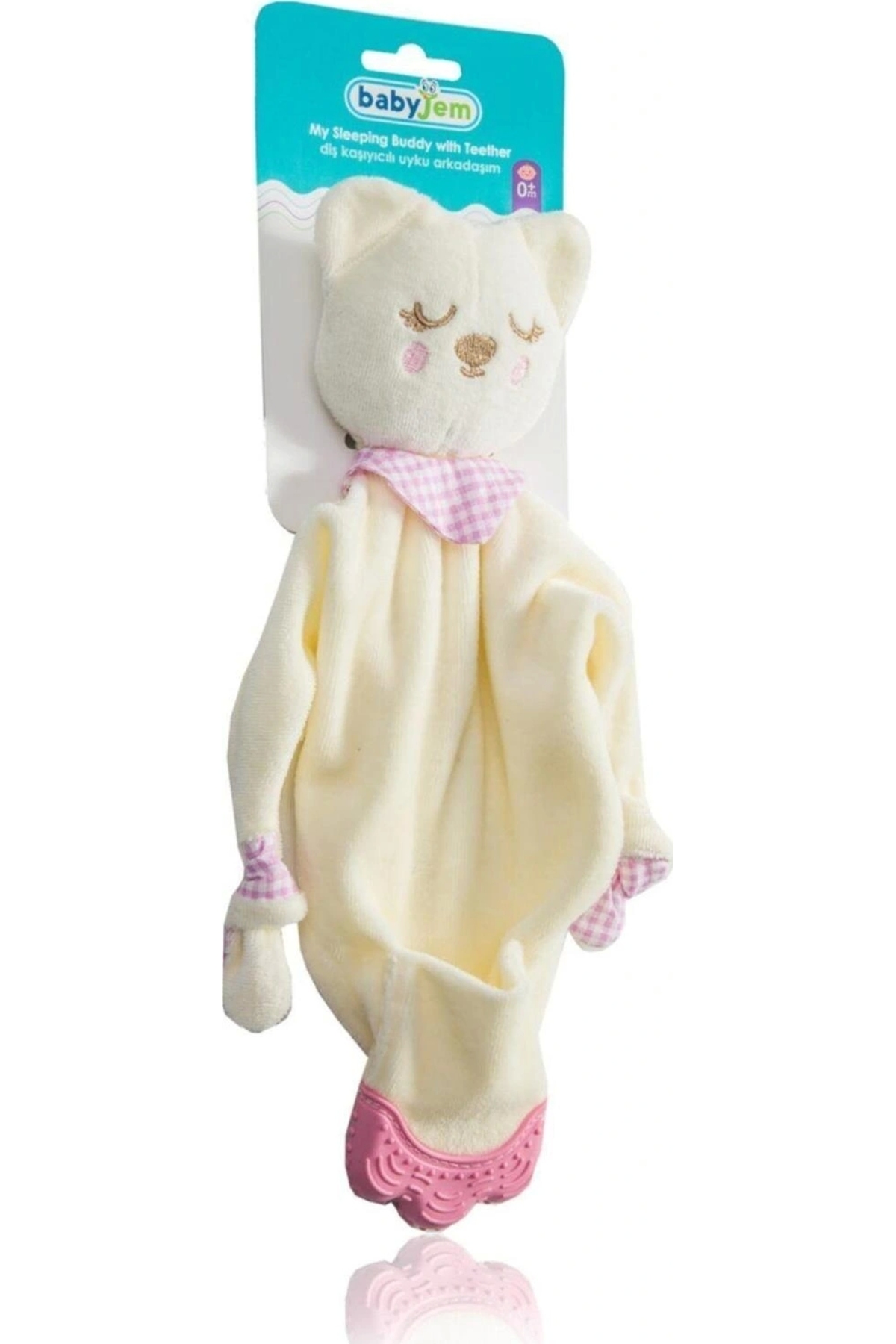 Babyjem Diş Kaşıyıcılı Sevimli Uyku Arkadaşım Pembe fotoğrafı 4 (önizleme)