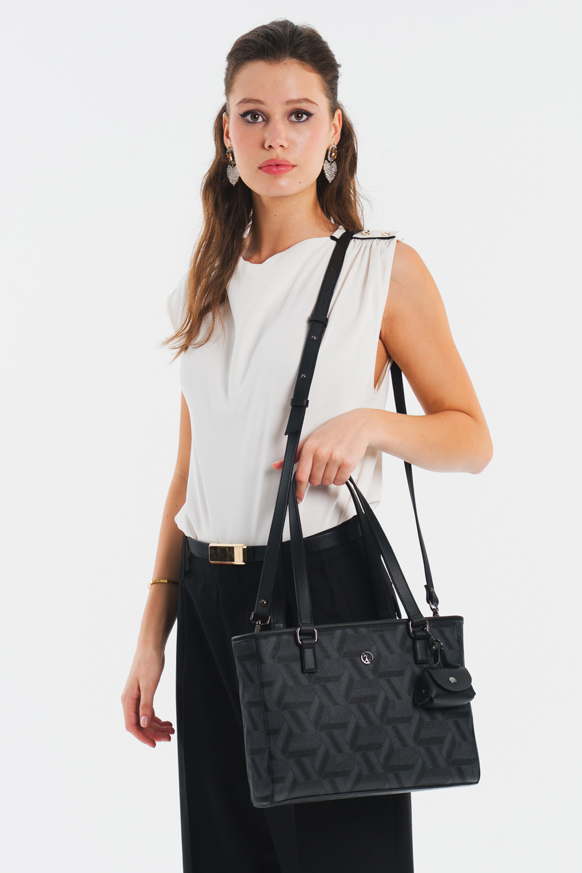 کیف رودوشی زنانه طرح دار | یو اس پولو U.S. Polo Assn. US25504 - تصویر 3