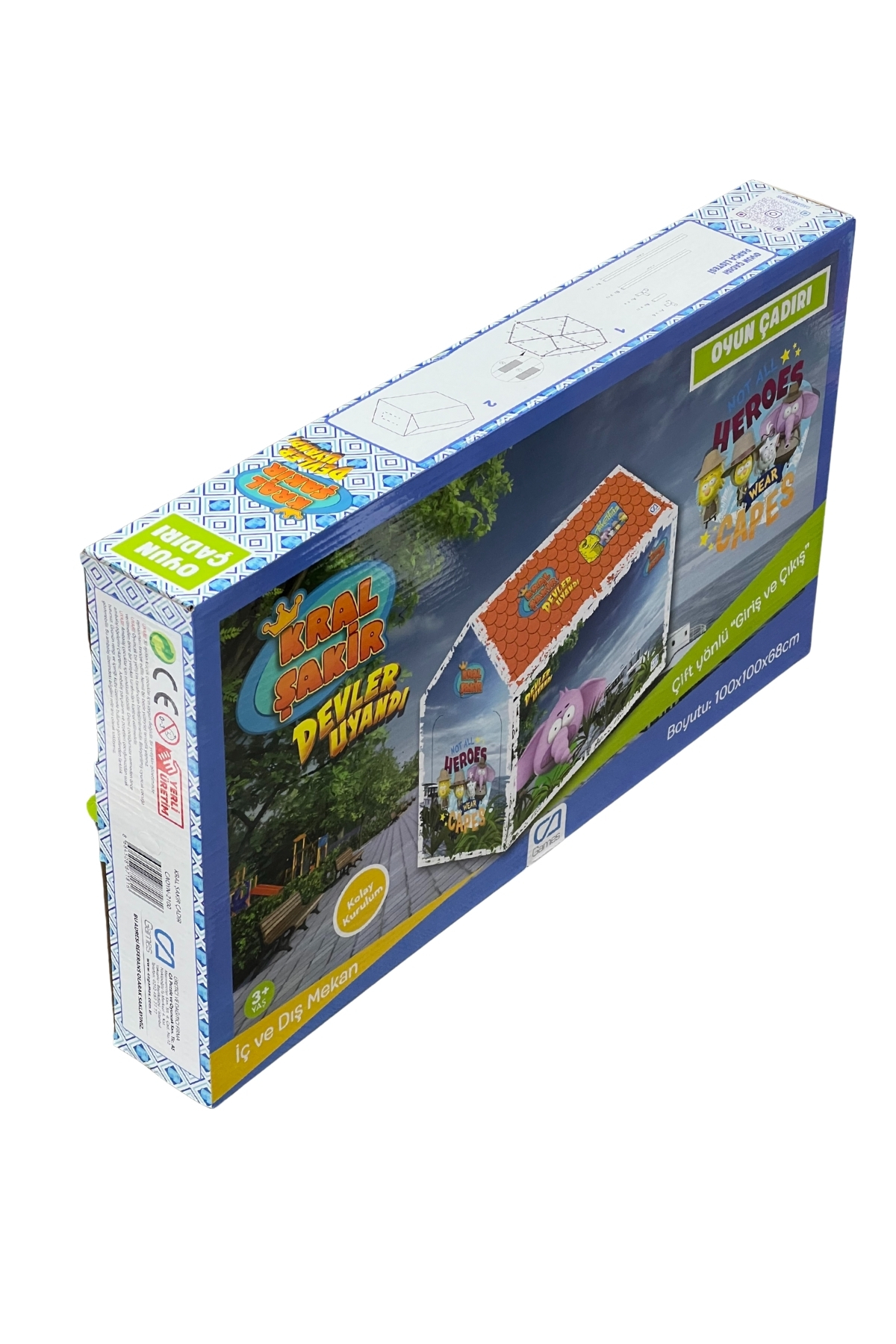 CA Games (2'Li Set) Kral Şakir:Devler Uyandı Kolay Kurulum Çocuk Oyun Çadırı+100 Parça Lisanslı Puzzle Serisi fotoğrafı 7 (önizleme)