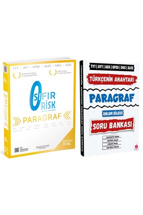 Anahtar Kitap 2026 Türkçenin Anahtarı Paragraf Soru Bankası Ve 345 Sıfır Risk...
