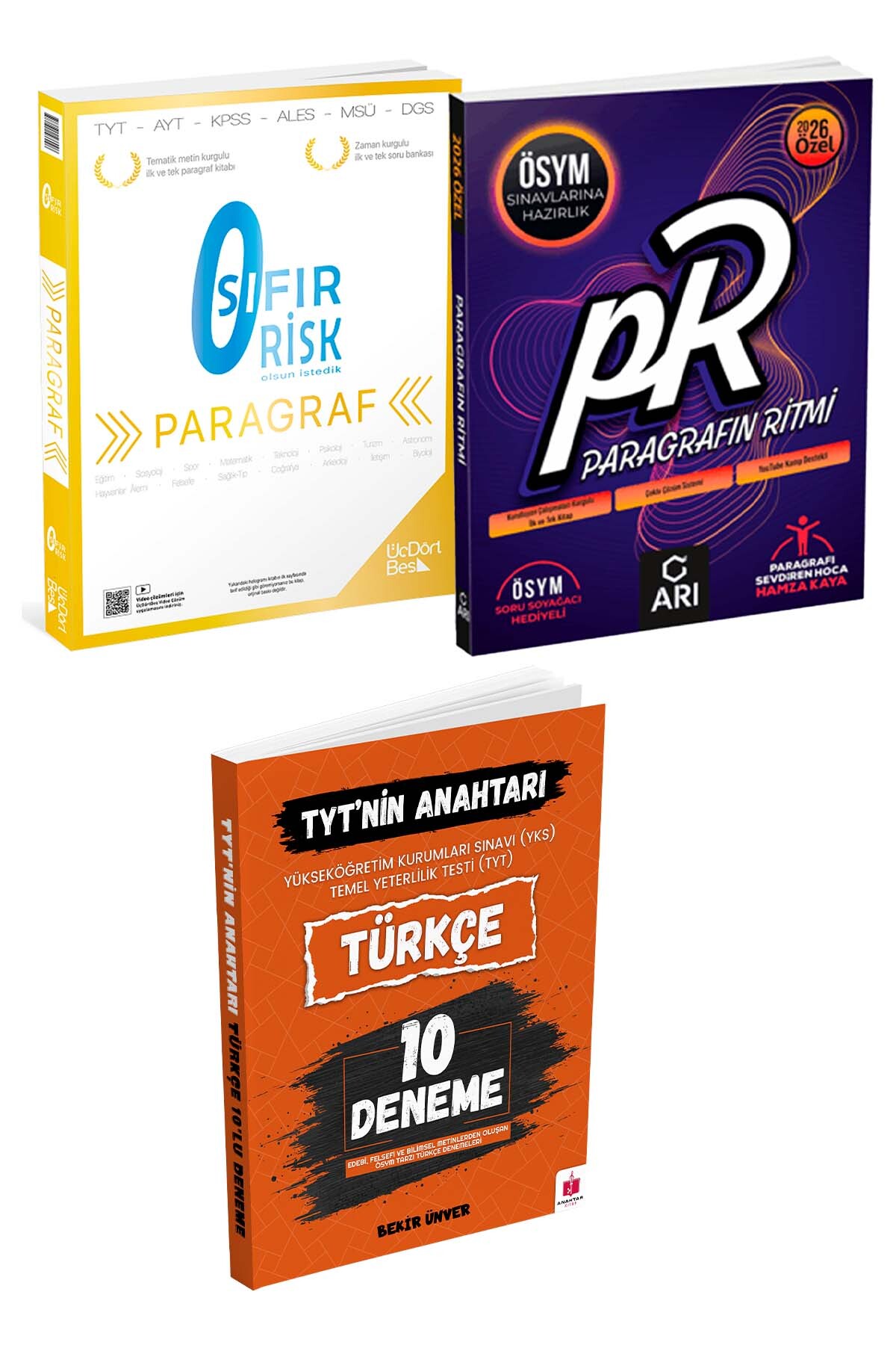 Anahtar Kitap 2026 Tyt'nin Anahtarı Türkçe 10'lu Deneme Sıfır Risk