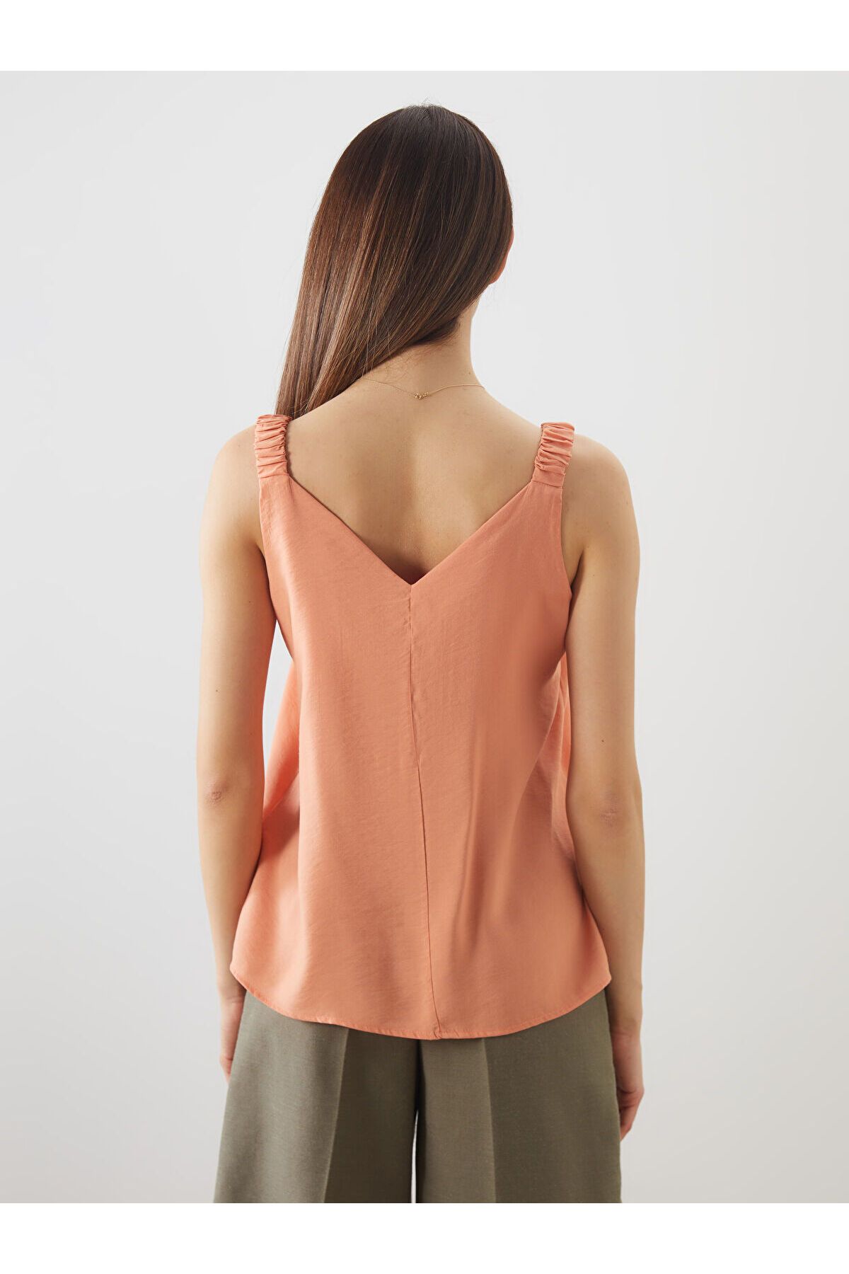 LC Waikiki-Lcw V Neck Strap Modal Blend Blouse 4