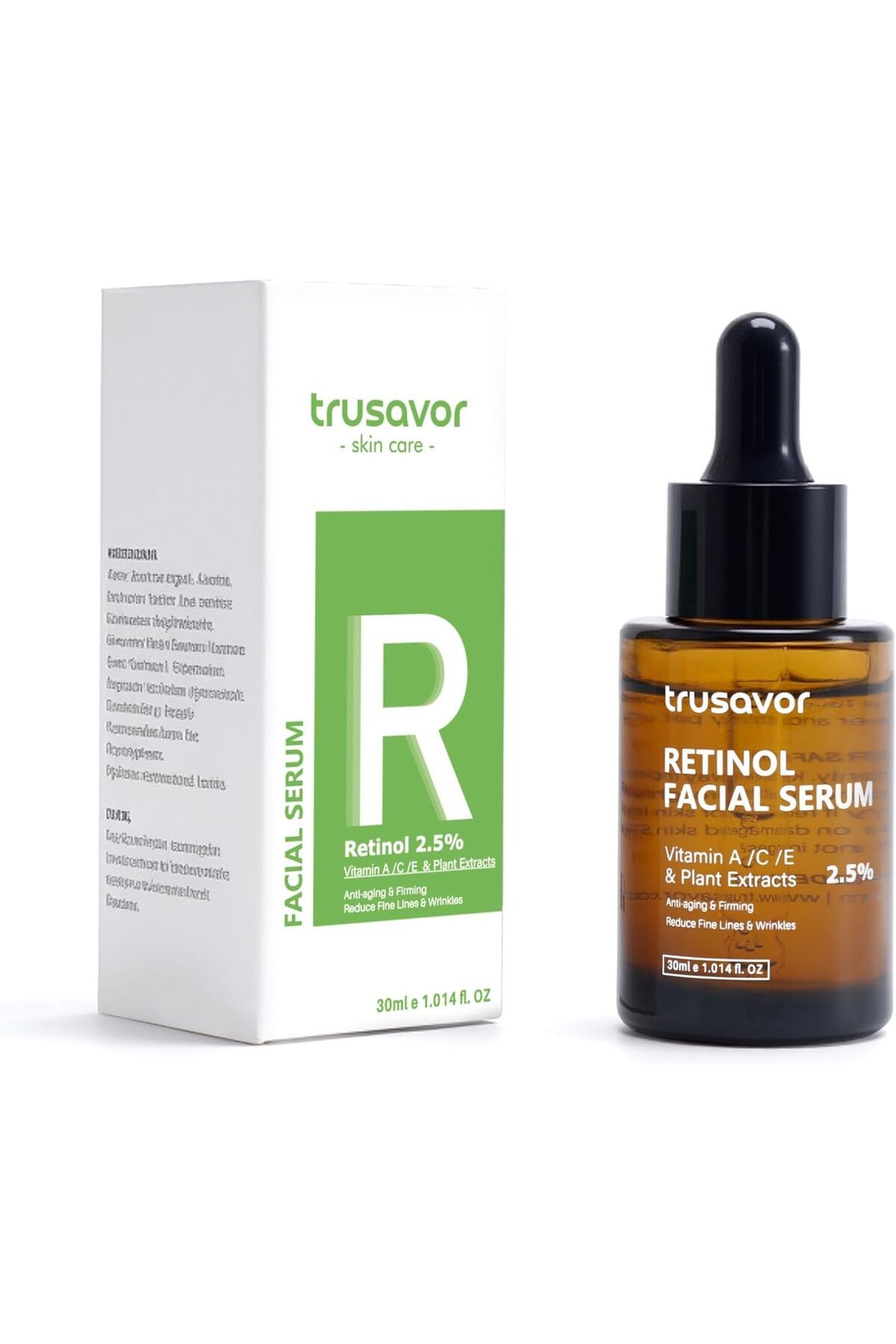 Trusavor-Retinol Face Serum by Trusavor, 2.5% with Vitamin A/C/E and Plant Extracts, 30ml 3