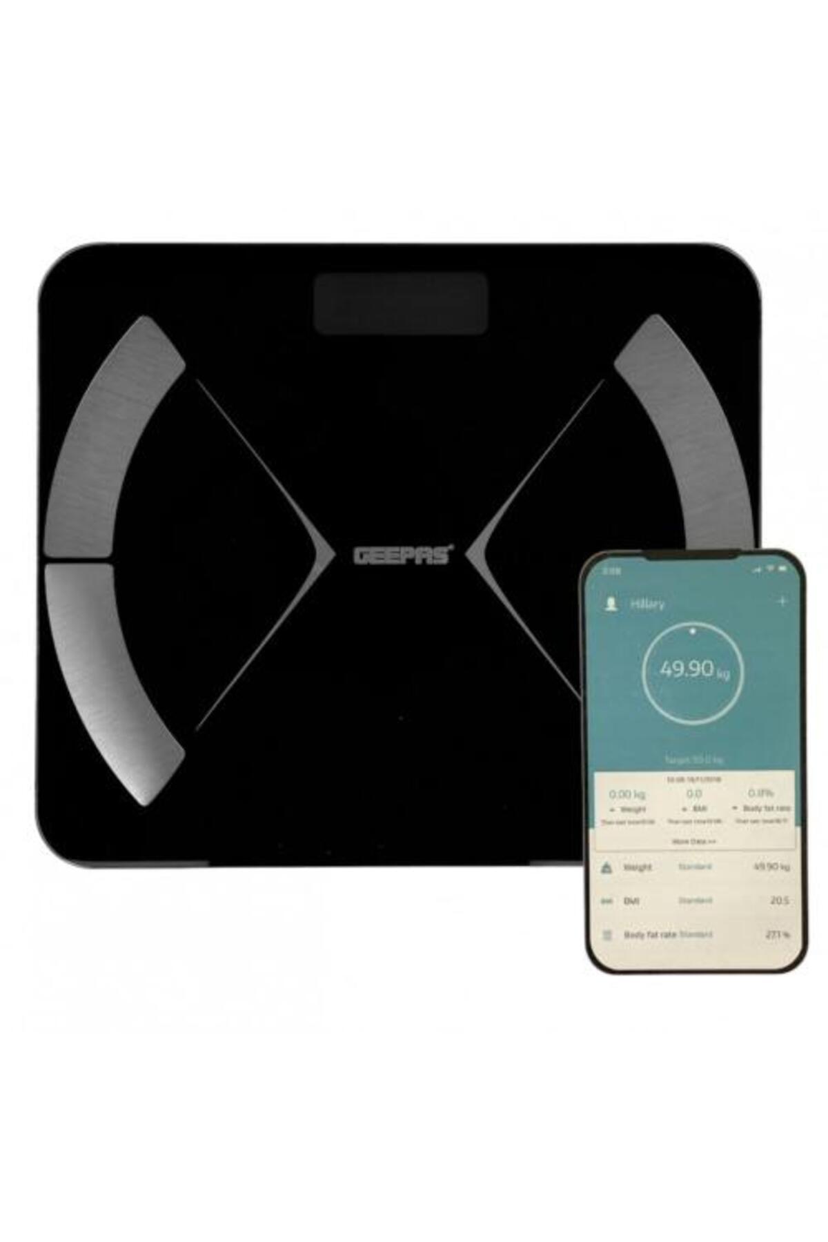 Geepas-Geepas Smart Body Fat Scale | LED Display and Bluetooth 5.0 | GBS46522 1