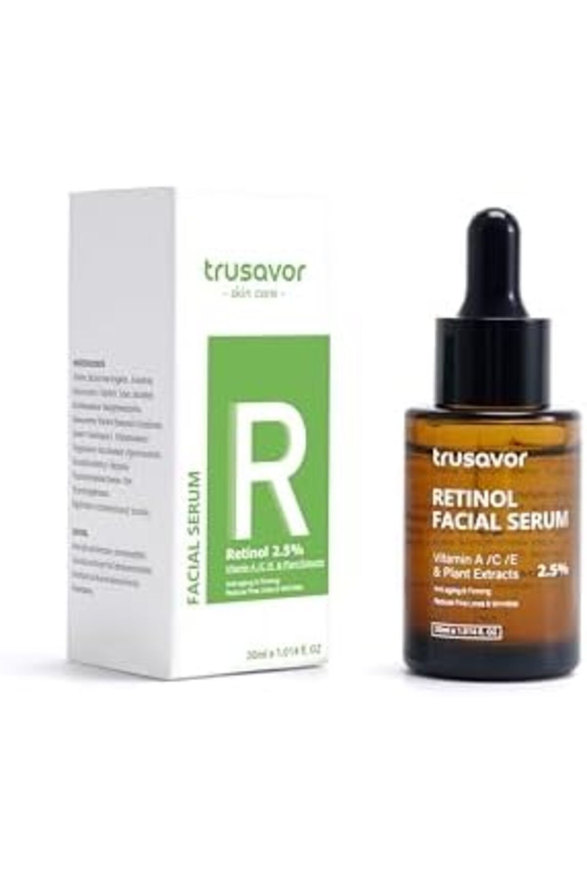 Trusavor-Retinol Face Serum by Trusavor, 2.5% with Vitamin A/C/E and Plant Extracts, 30ml 4