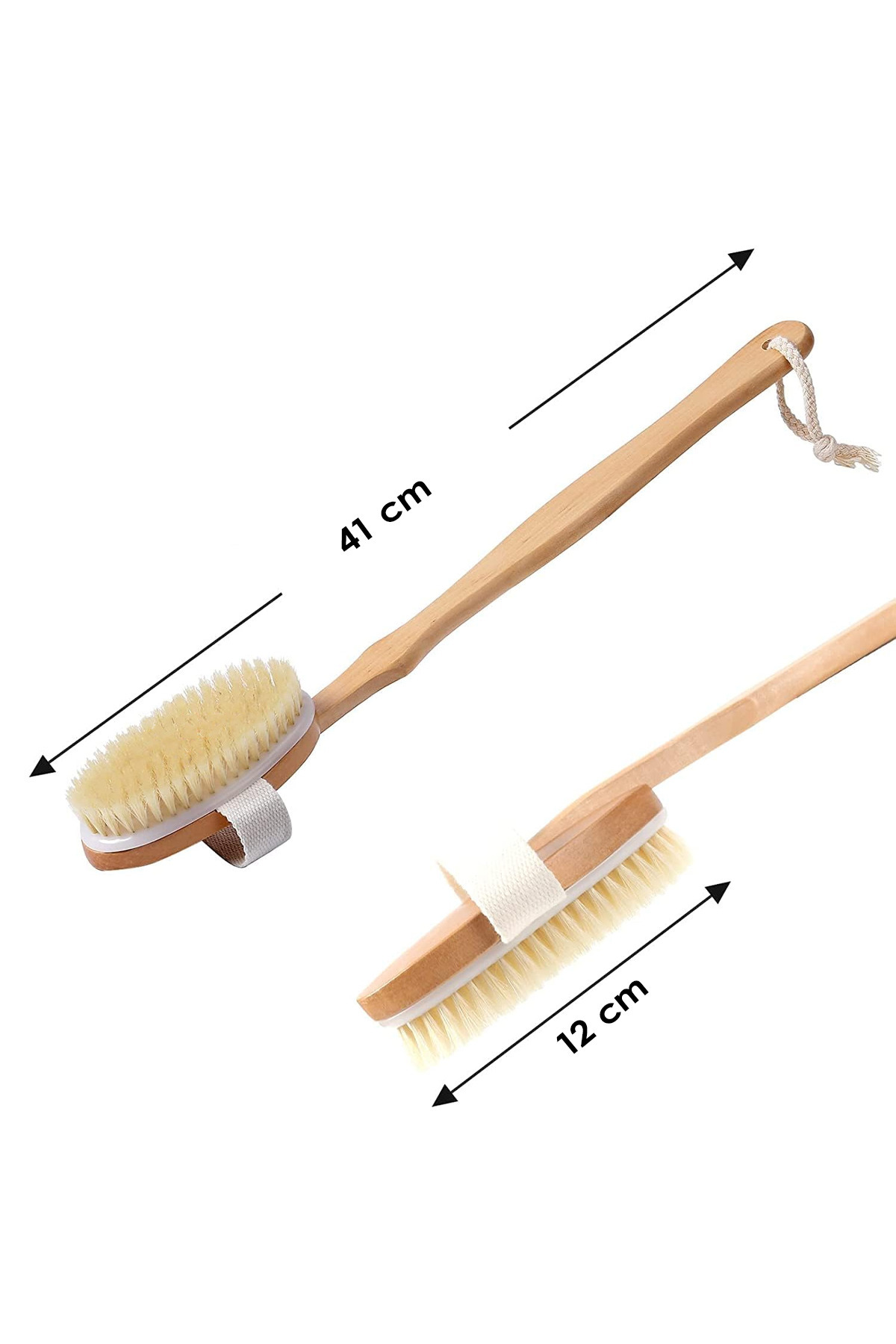 Doğal At Kılı Fırça Banyo Sırt Kesesi Uzun Sökülebilir Saplı Yumuşak Fırçalı Doğal Kese Ahşap Saplı — N-SAPLI-AT-KILI-1 — تصویر 9 از 9