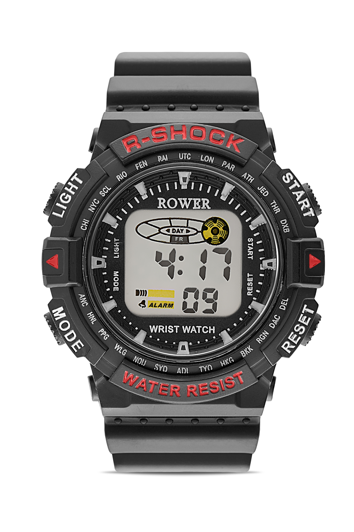 RWR Collection Young-Child Digital Red Silicone Wrist Watch TCTSR004903S0299