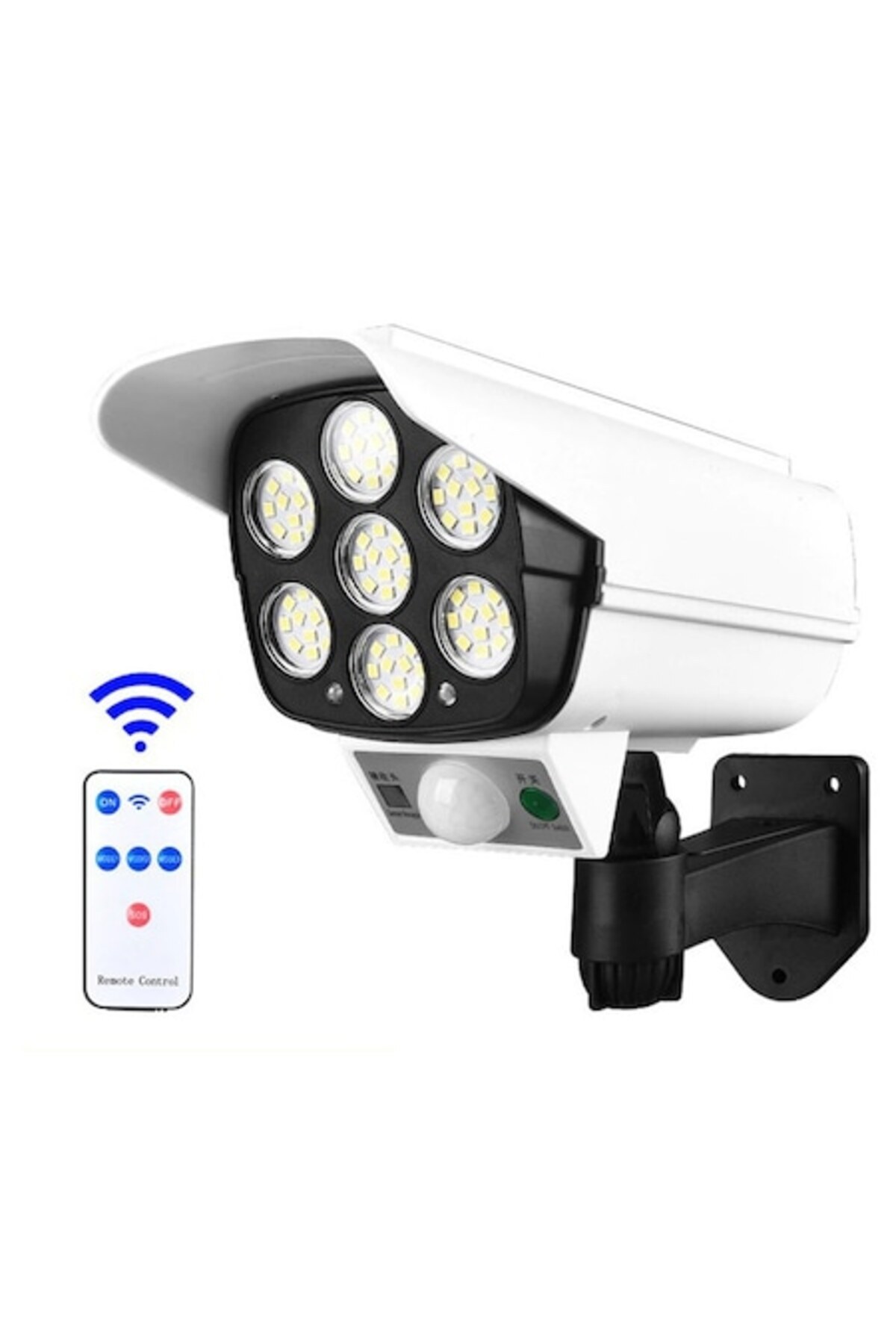 Glow Goods-Solar Lamp 2-in-1 Camera Shape, Waterproof IP65, 77 COB LEDs, Adjustable Angle, PIR Motion Sensor, R 1