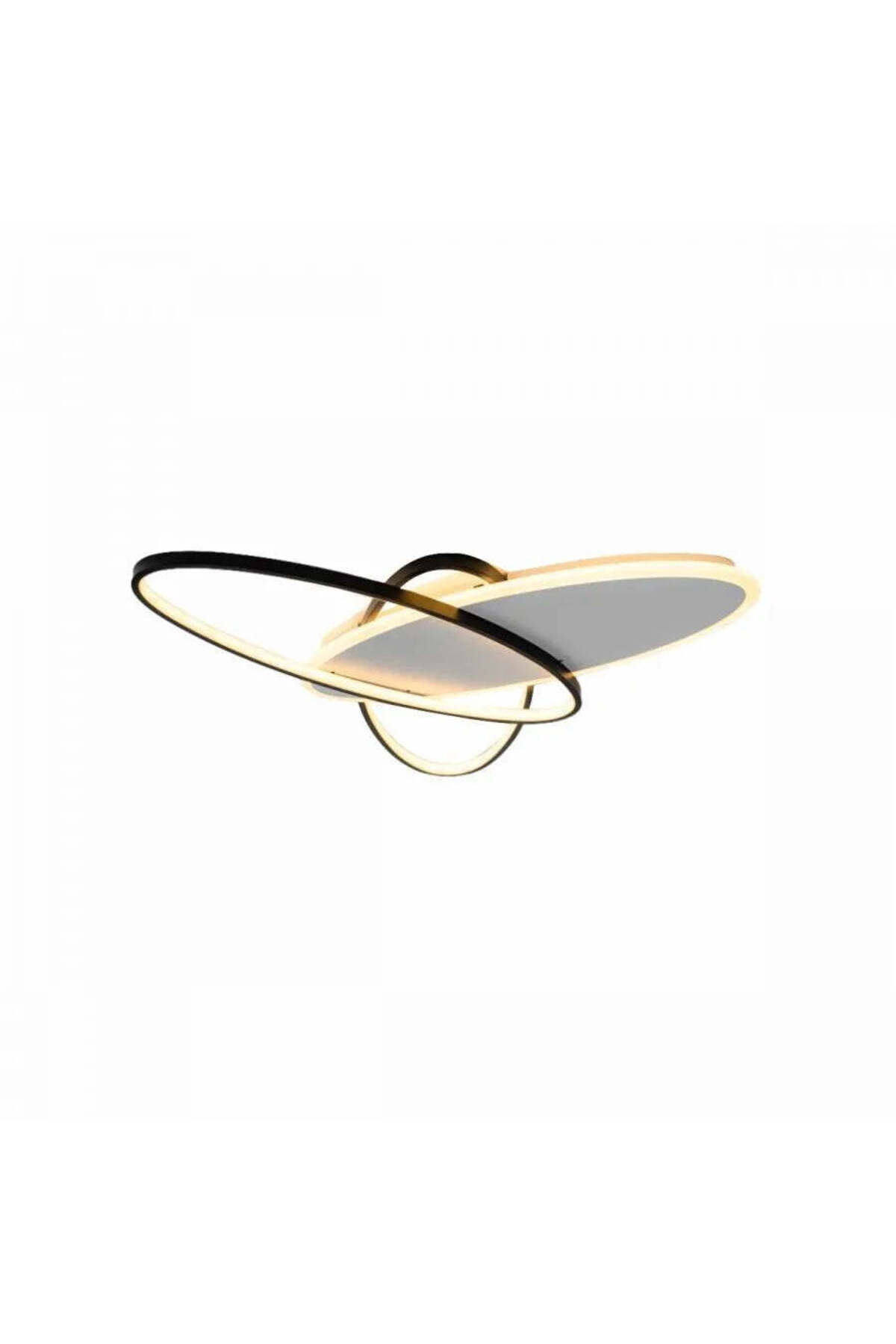 KORMAN TECHNIK-LED Chandelier with Remote Control LIGURIA 81W, 3 Ovals, Dimmable, Black White 2