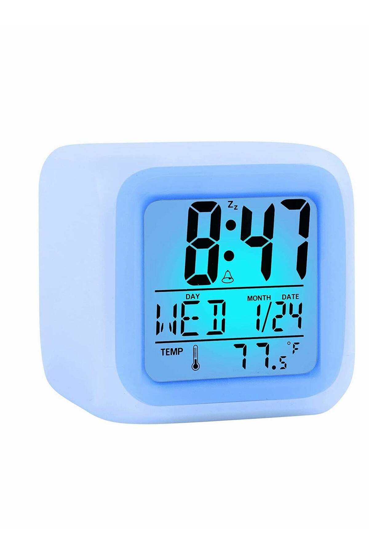 Generic-Kids Alarm Clock Wake Up Easy Setting Digital Travel, Large Display Time-Date-Alarm, Bedside Clock 1
