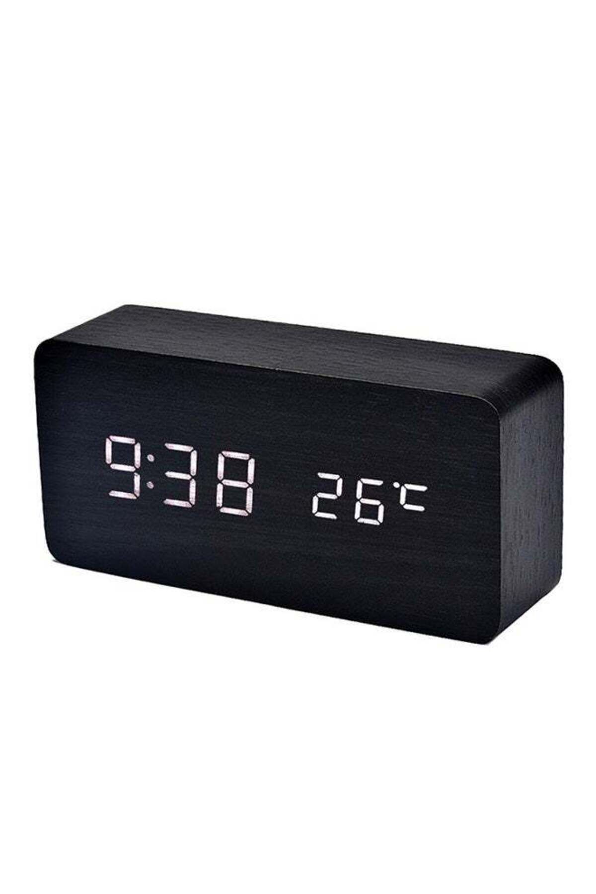 Generic-Voberry Wake Up Timer Digital Desk Clock Black 1