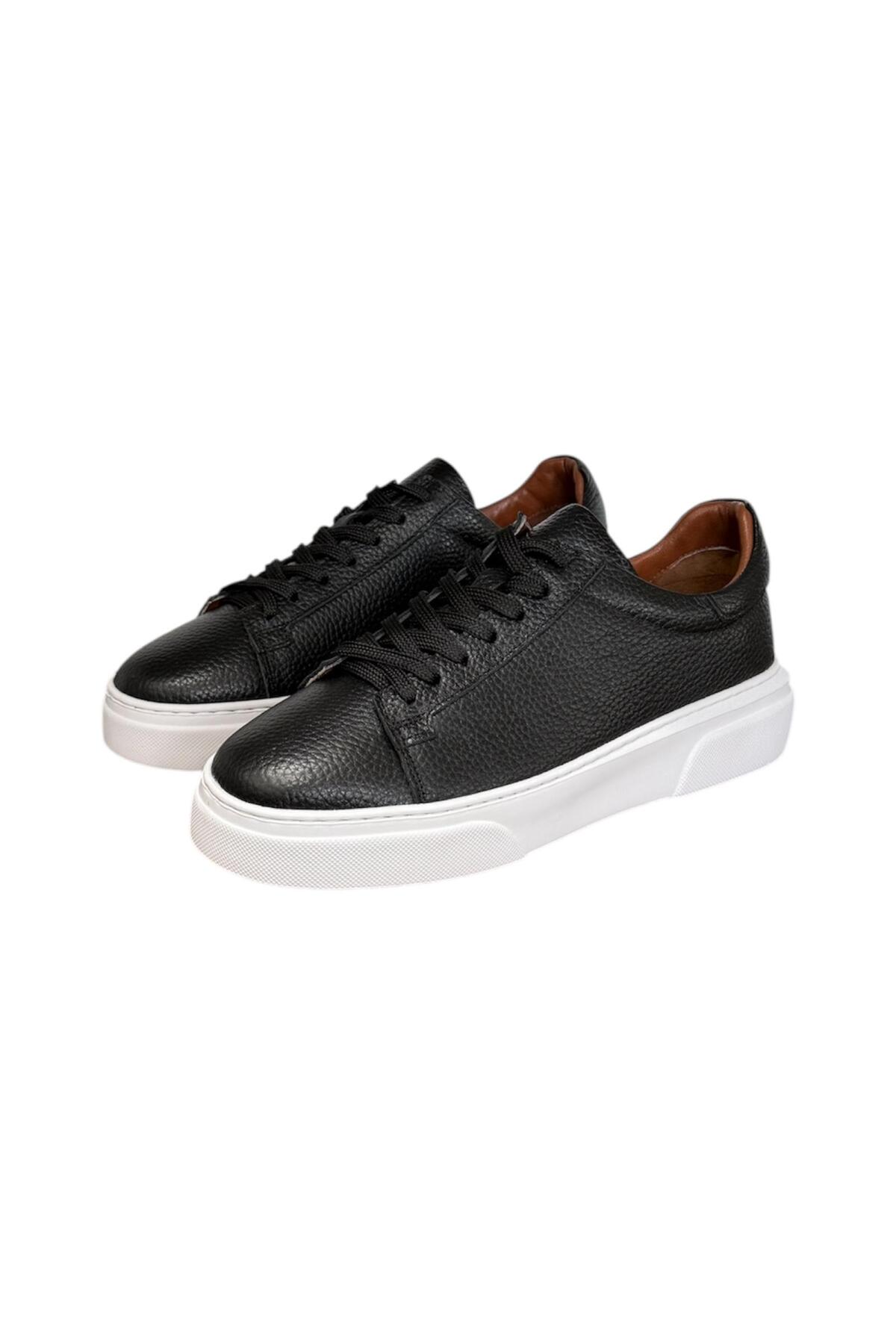 Taşpınar Ayakkabı  Taşpınar %100 Hakiki Deri Ortopedik Hafif Erkek Rahat Günlük Terletmez Büyük Numara Sneaker 37-48 - Görsel 2