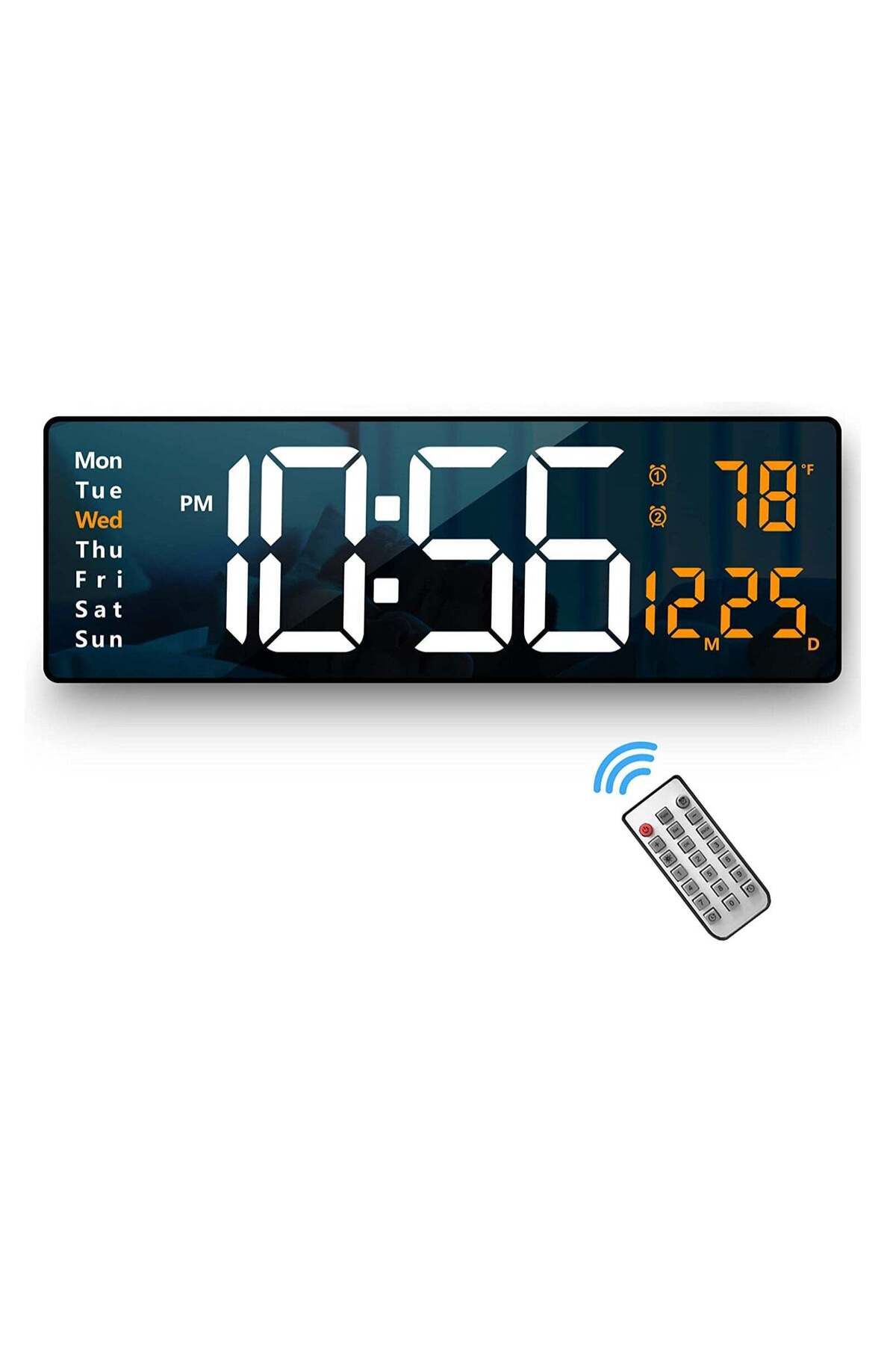 Generic-XICEN Digital Wall Clock Large Display, 16.2 Inch Large Wall Clocks, LED Digital Clock with Remote 1