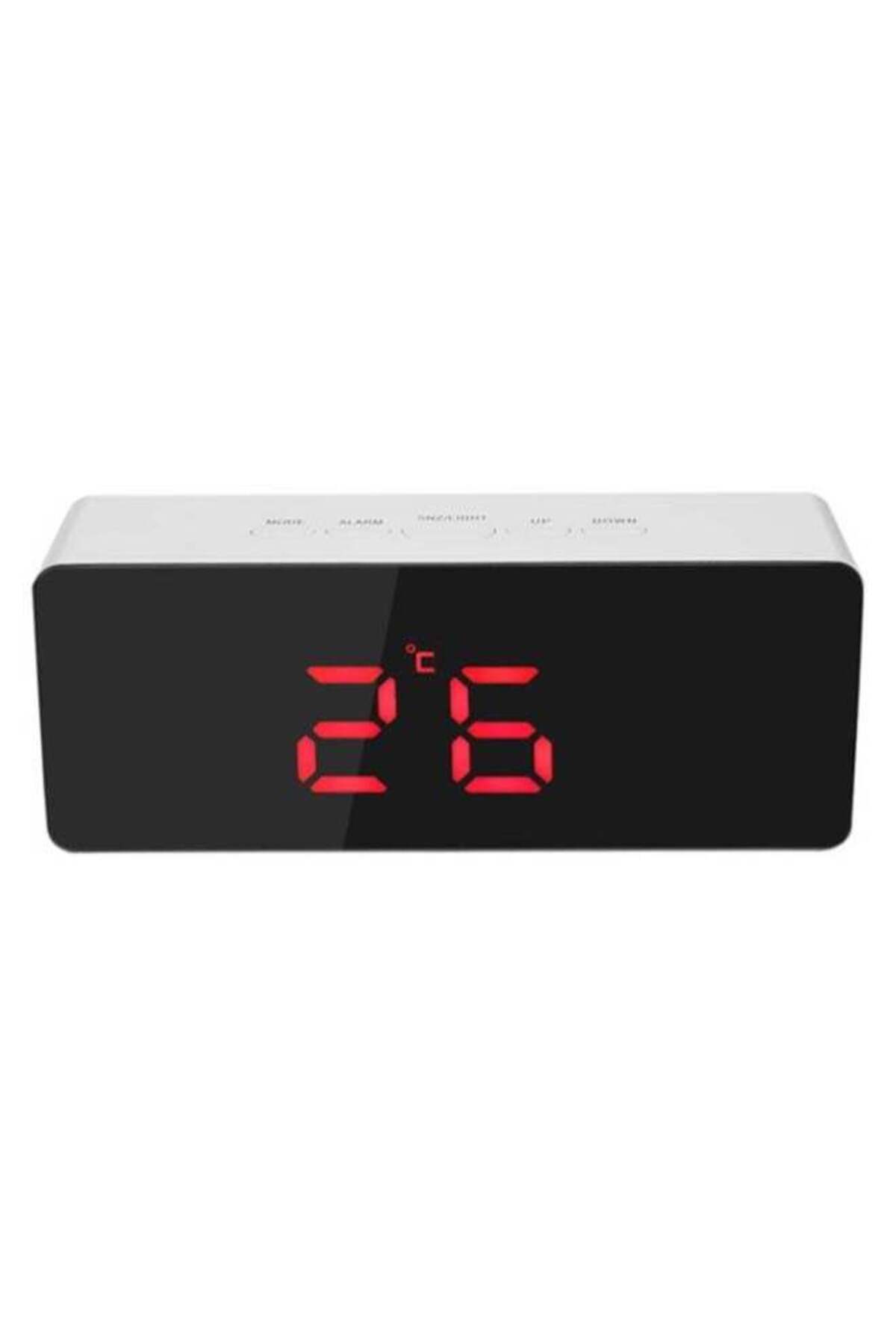 Generic-Decdeal Multi-Functional LED Digital Alarm Clock White 1