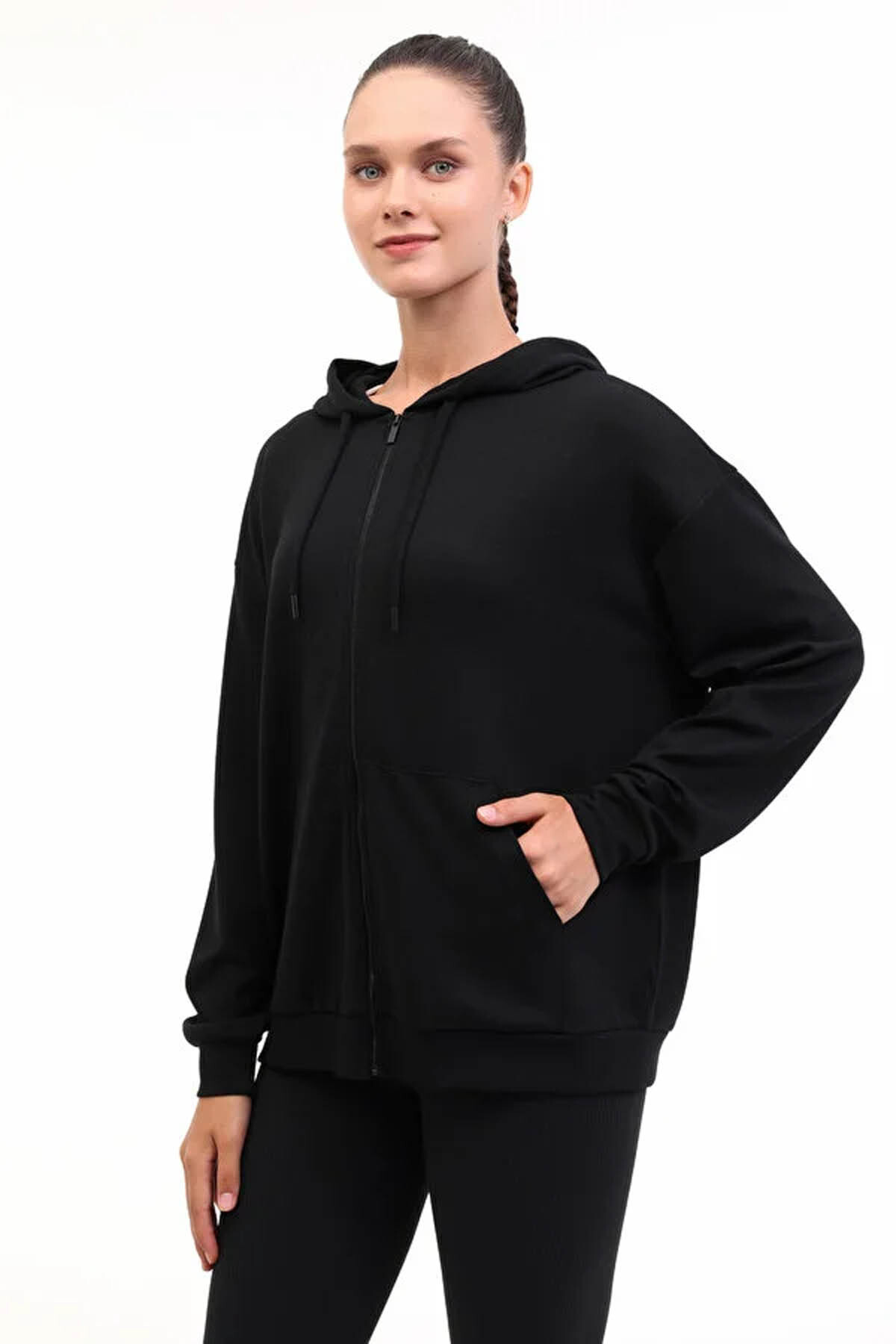 Lumberjack Wb Carla-H Gınsen 5Pr Siyah Kadın Spor Sweatshirt