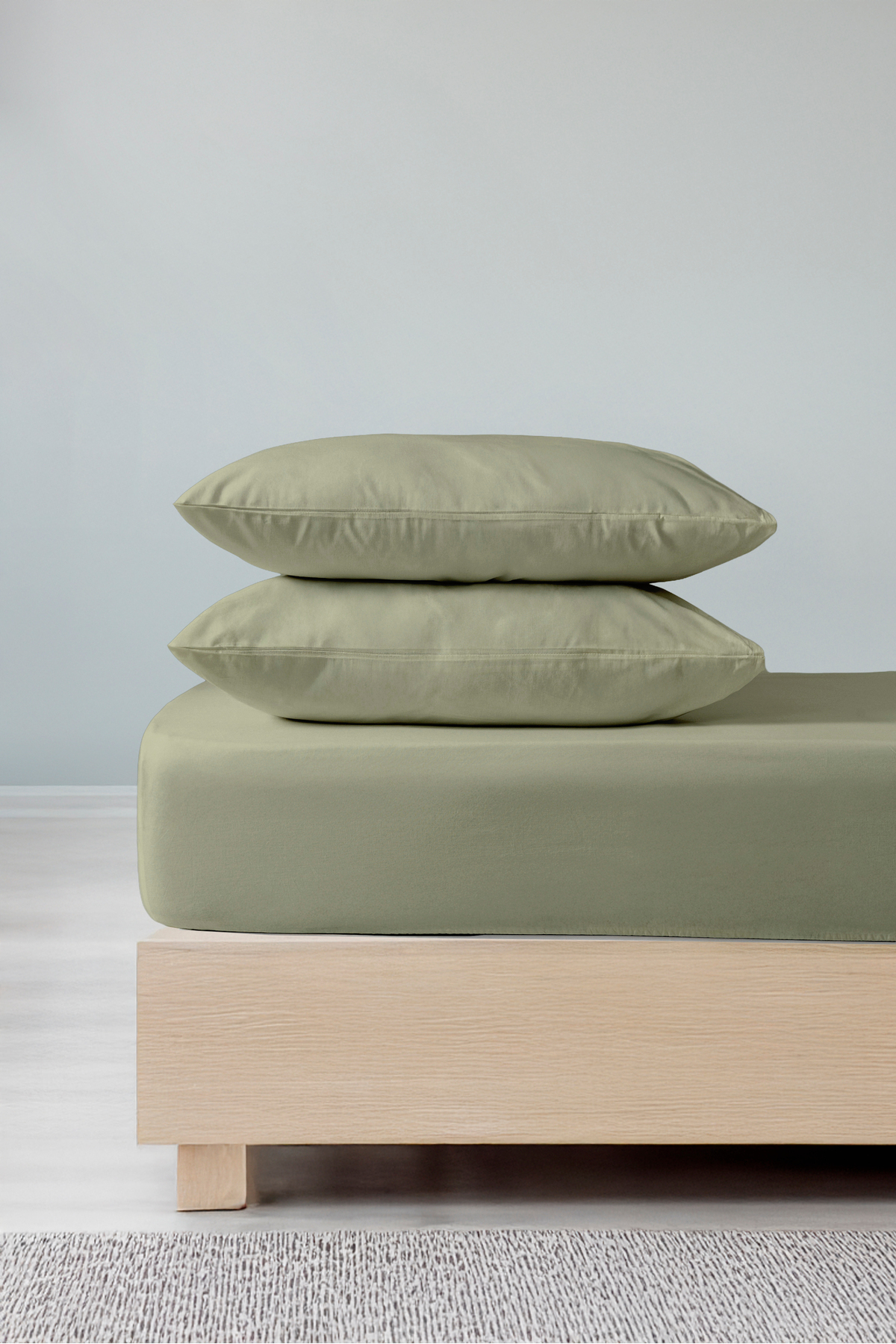 Elura 100% Cotton Double Fitted Bed Sheet Set – Pillowcase Included