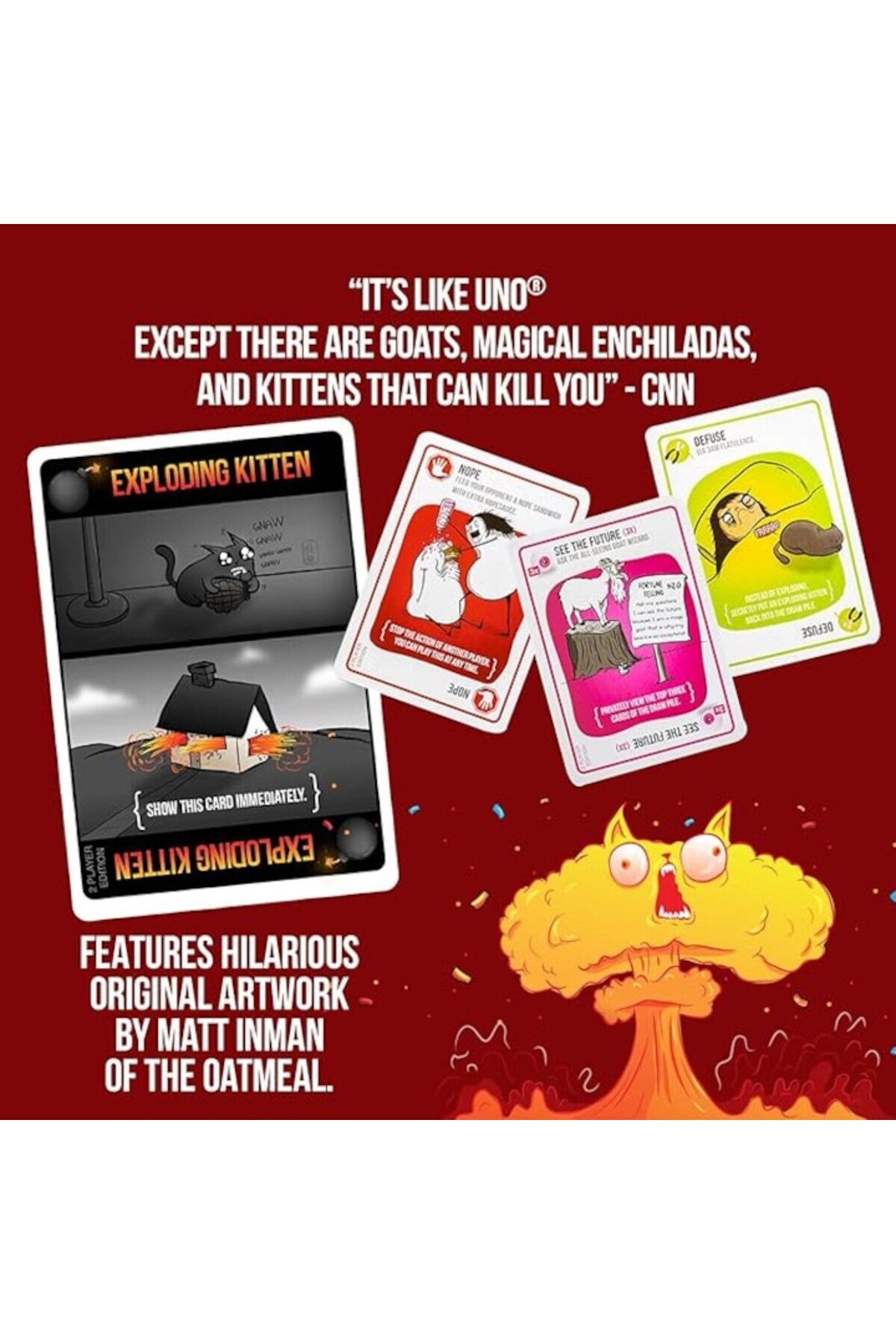 Exploding Kittens LLC-Exploding Kittens Board Game (English) 3