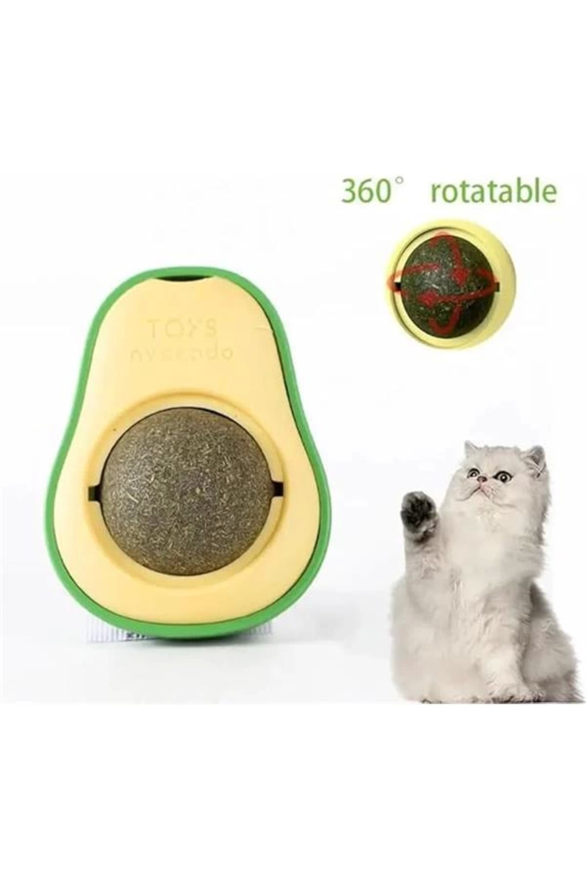NETWORK ART-Avocado Catnip Catnip Ball Cat Toy Adhesive Catnip 6