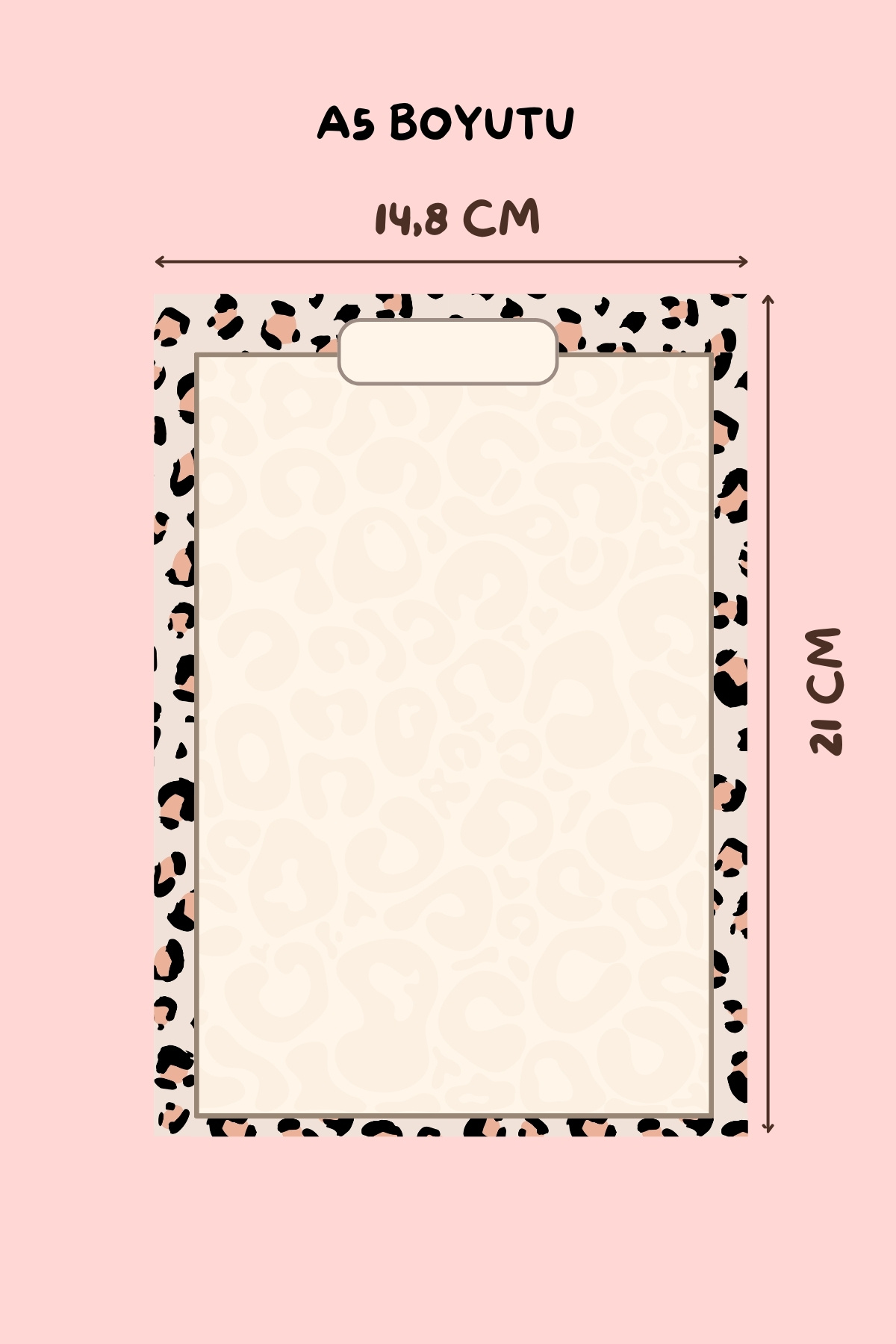 shop-Leopard Patterned 2-Piece A4 & A5 Notepad, Memo Pad, Note Paper, Notepad, Check List, School Notebook 5