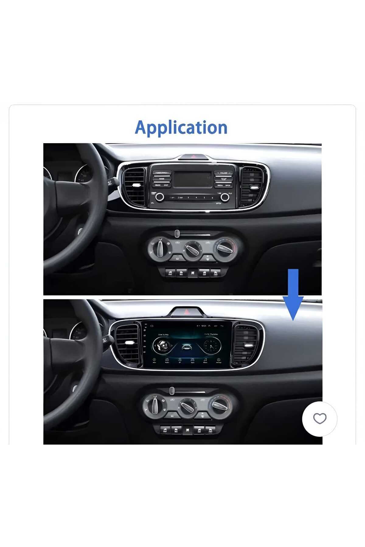 Kia-Android screen for Kia Pegas 2017-2022 model (4 RAM - 64 GB memory) supports CarPlay and Android Auto 5