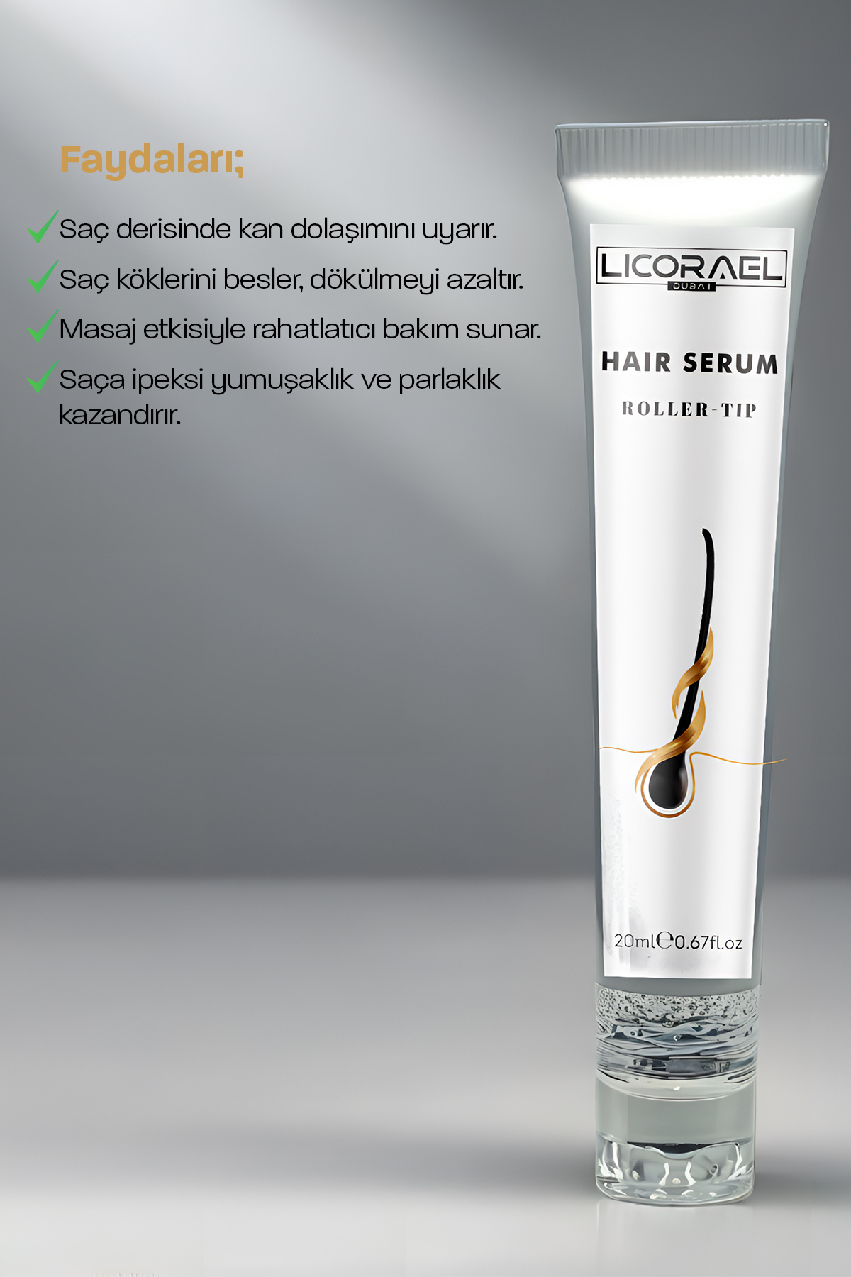 SAÇ SERUMU - ROLLER BAŞLIKLI HAIR SERUM — 8684595016589 — تصویر 4 از 5