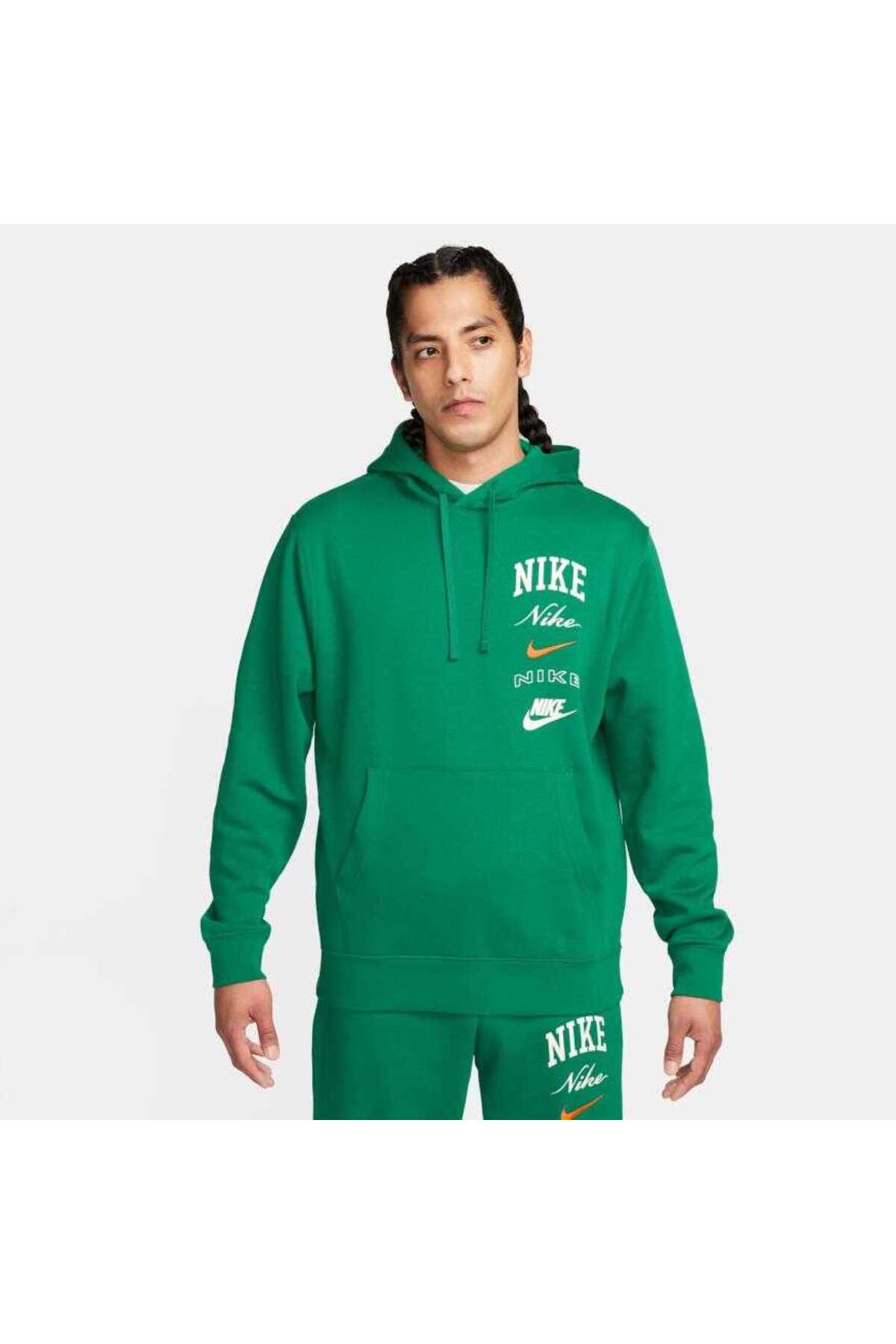 هودی سبز مردانه مدل Club Fleece Sportswear نایکی سویشرت Nike
