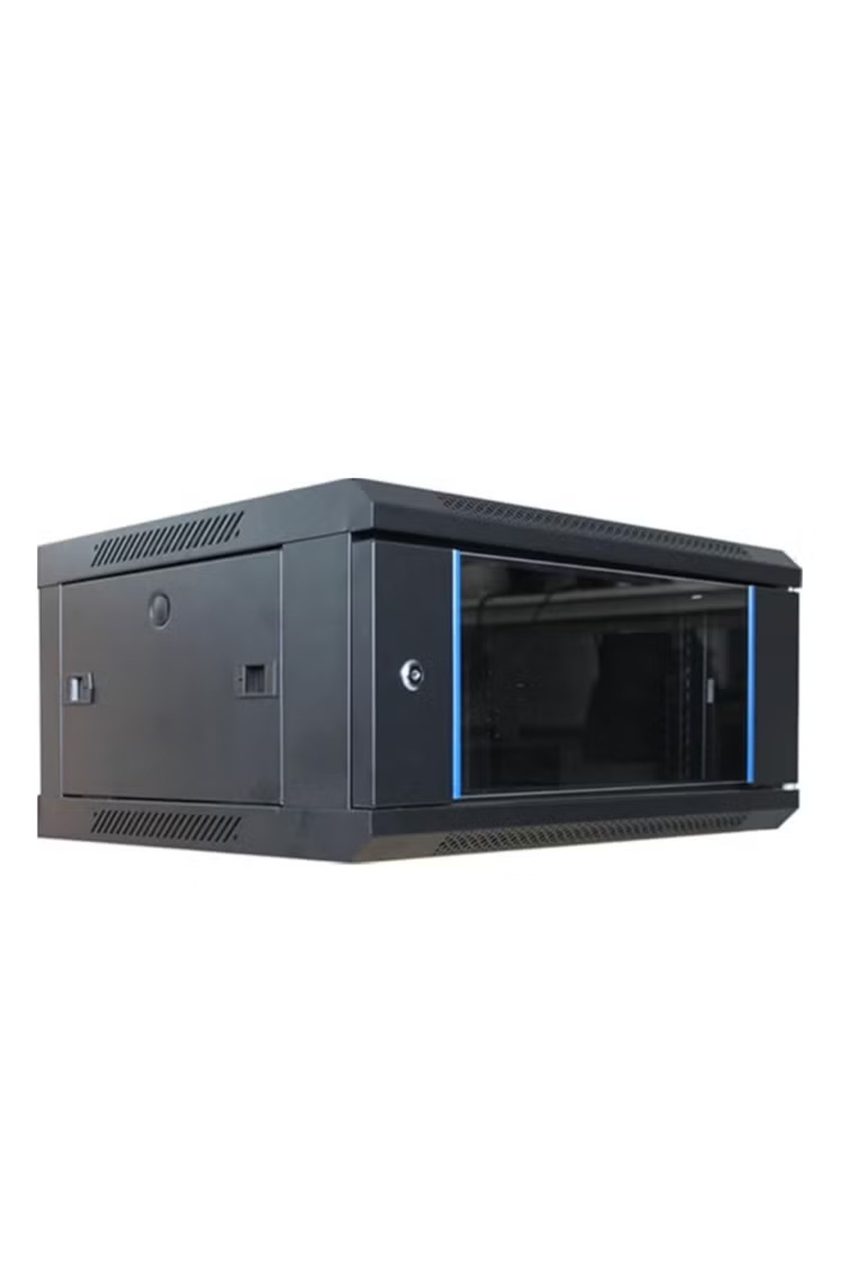 Mini pro-4U Wall Mount Server Rack Cabinet – 600×450 mm, Lockable Glass Door, Network Data Enclosure 1