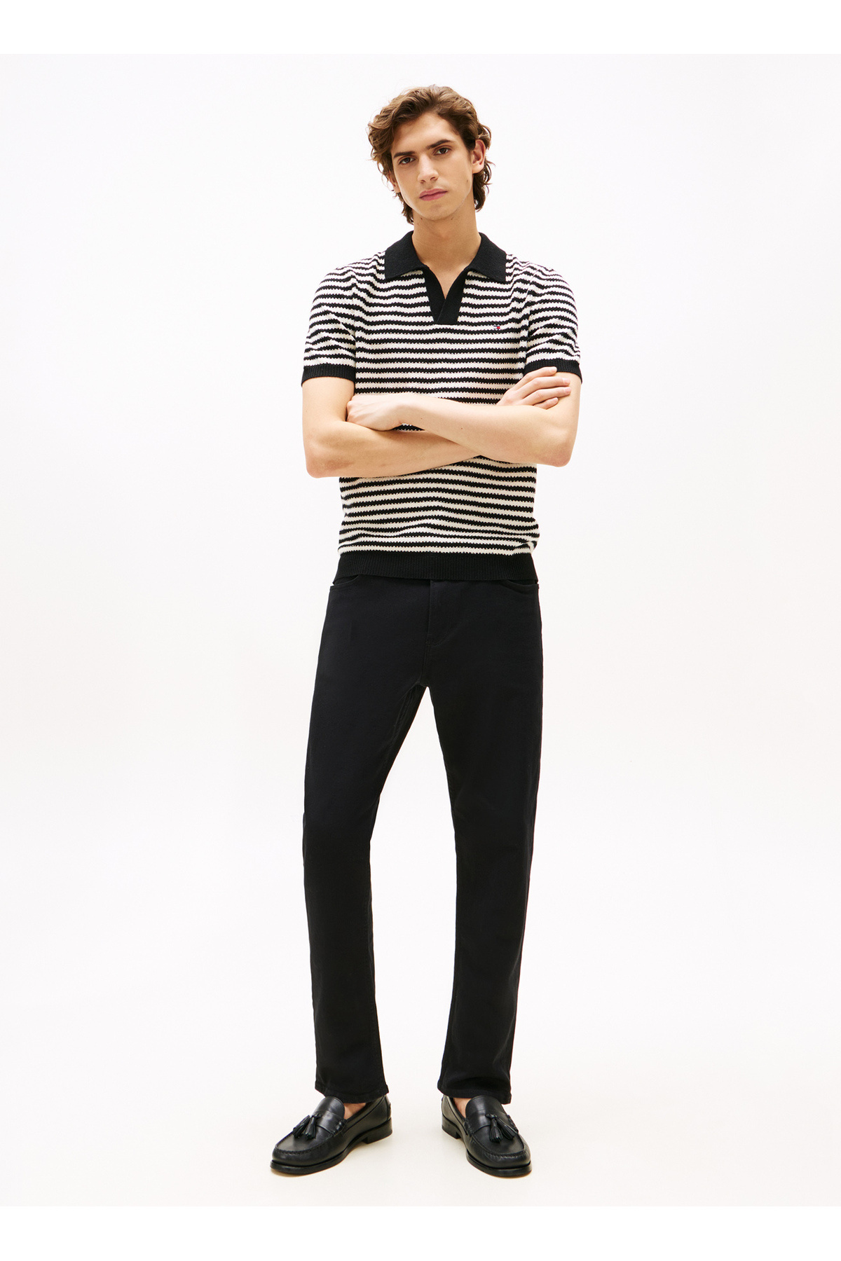 تامی هیلفیگر ژاکت مردانه آبی معمولی MW0MW395310A4_KNITTED TEXTURED POLO تامی هیلفیگر ژاکت مردانه آبی معمولی MW0MW395310A4_KNITTED TEXTURED POLO