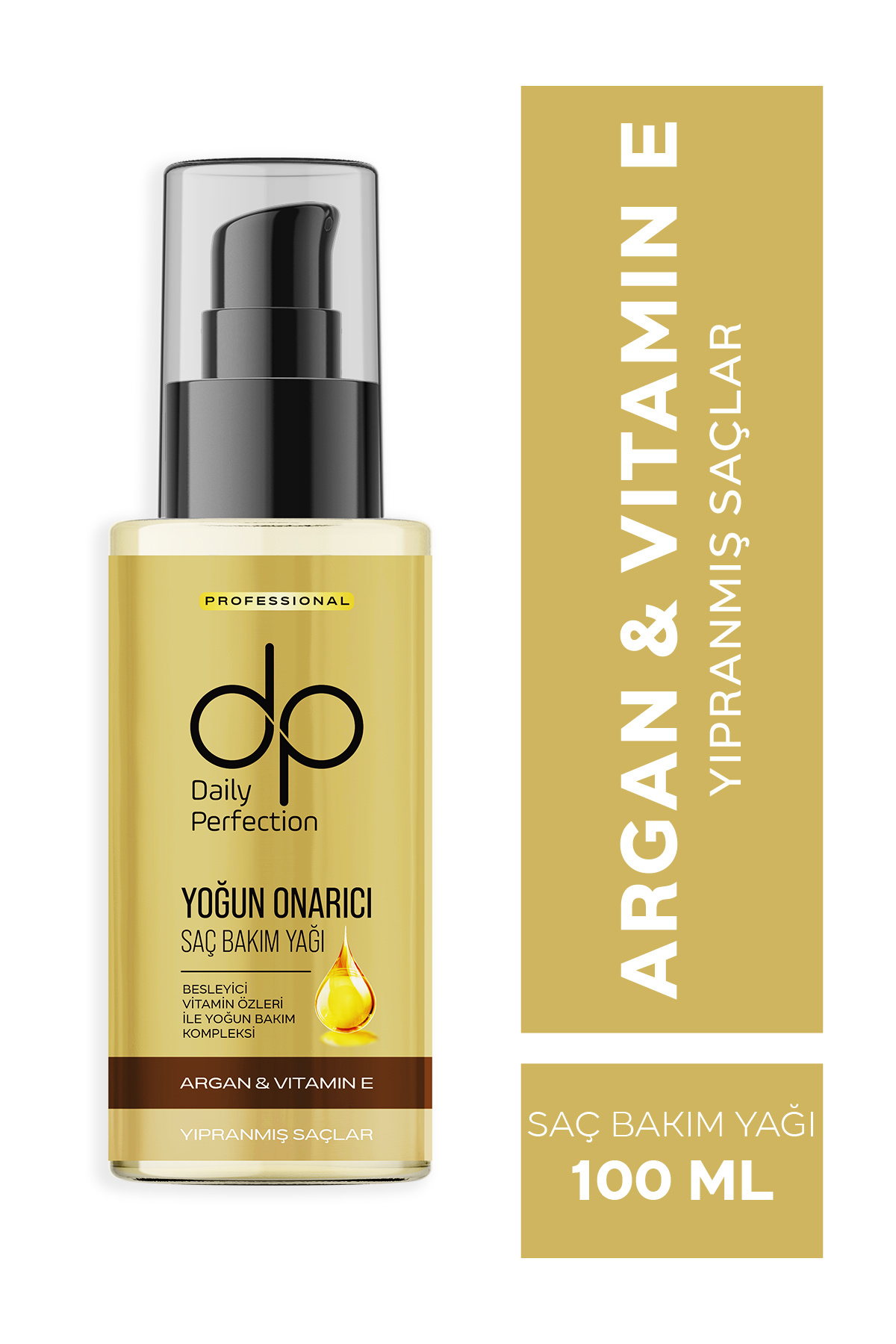 dp Daily Perfection Saç Bakım Yağı Argan Yağlı ve E Vitaminli 100 ml