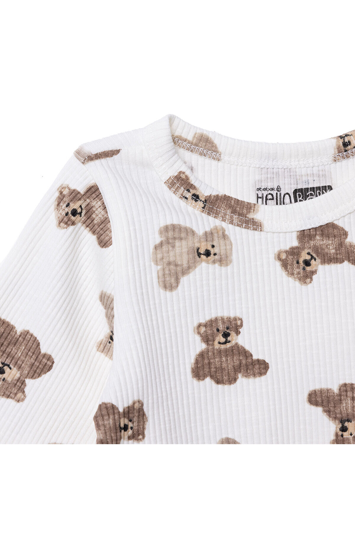 ebebek Hello Baby HelloBaby Erkek Bebek Sweatshirt Çıtçıtlı Bisiklet Yaka Uzun Kol fotoğrafı 3 (önizleme)