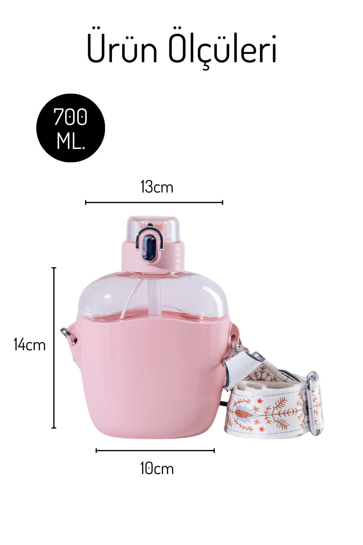Nandy Home-Labubu Flask with Label Gift, Strap and Straw 4