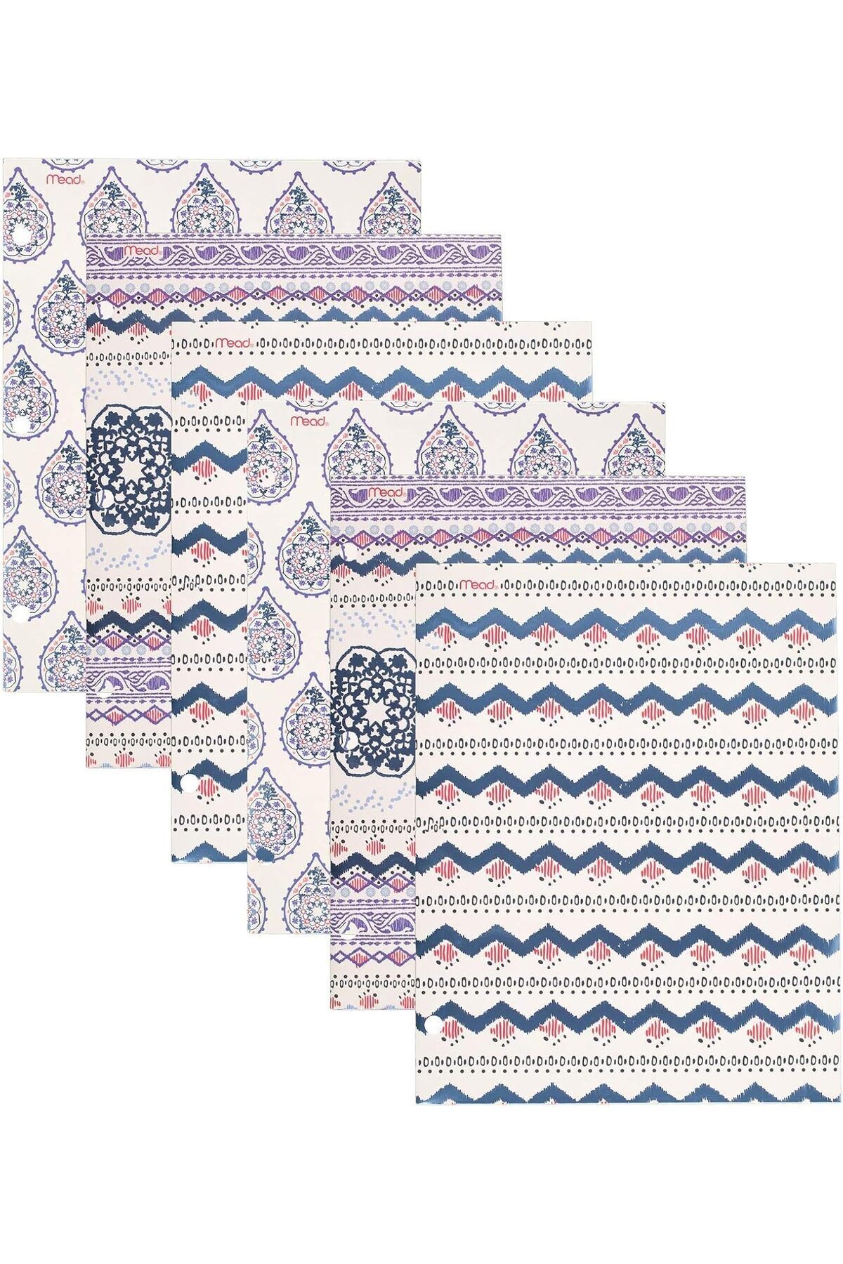 Mead-Pocket Folder, 2-Pocket, 12" x 9-3/8", Pretty Please, Design Selected For You, 1 Count 1