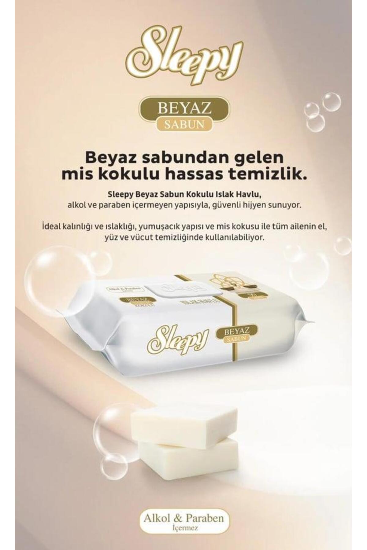 Sleepy 36 AL 32 ÖDE 90'lı Beyaz Sabun Kokulu Islak Havlu ve Rosie fotoğrafı 3 (önizleme)