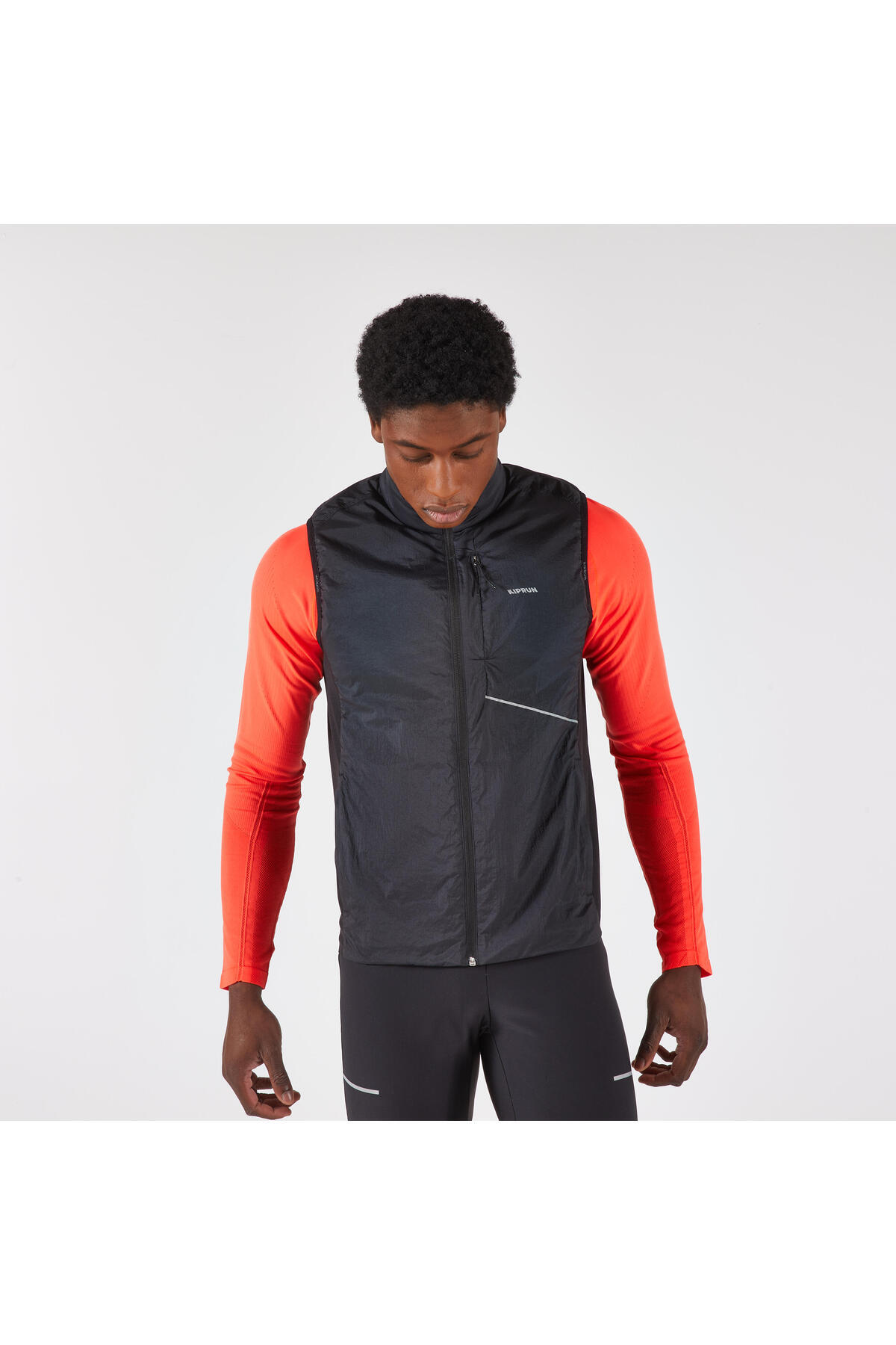 دکتلون جلیقه دویدن مردانه Kiprun - مشکی - Kiprun SL 500 Warm