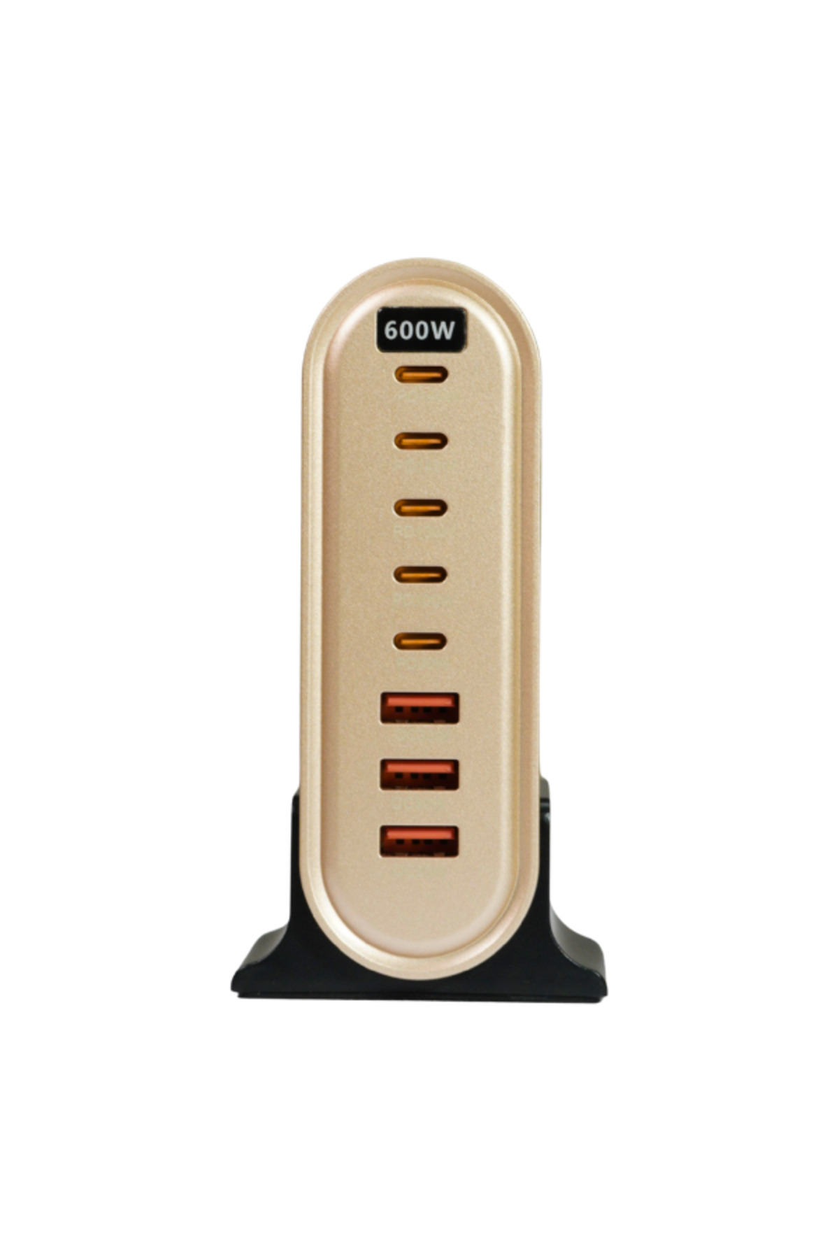 محطة شحن سطح المكتب VoltOn GaN 600W، 8 منافذ USB-C...