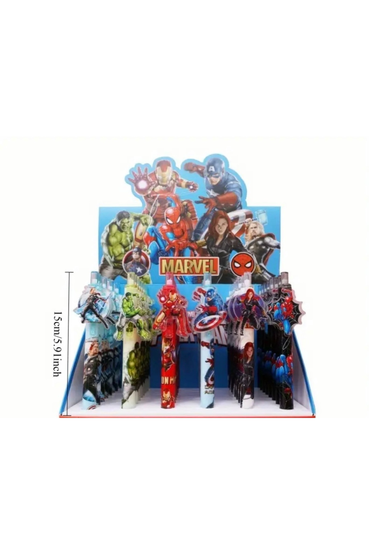 Marvel Avengers 6 lı Karikatür Kalem seti