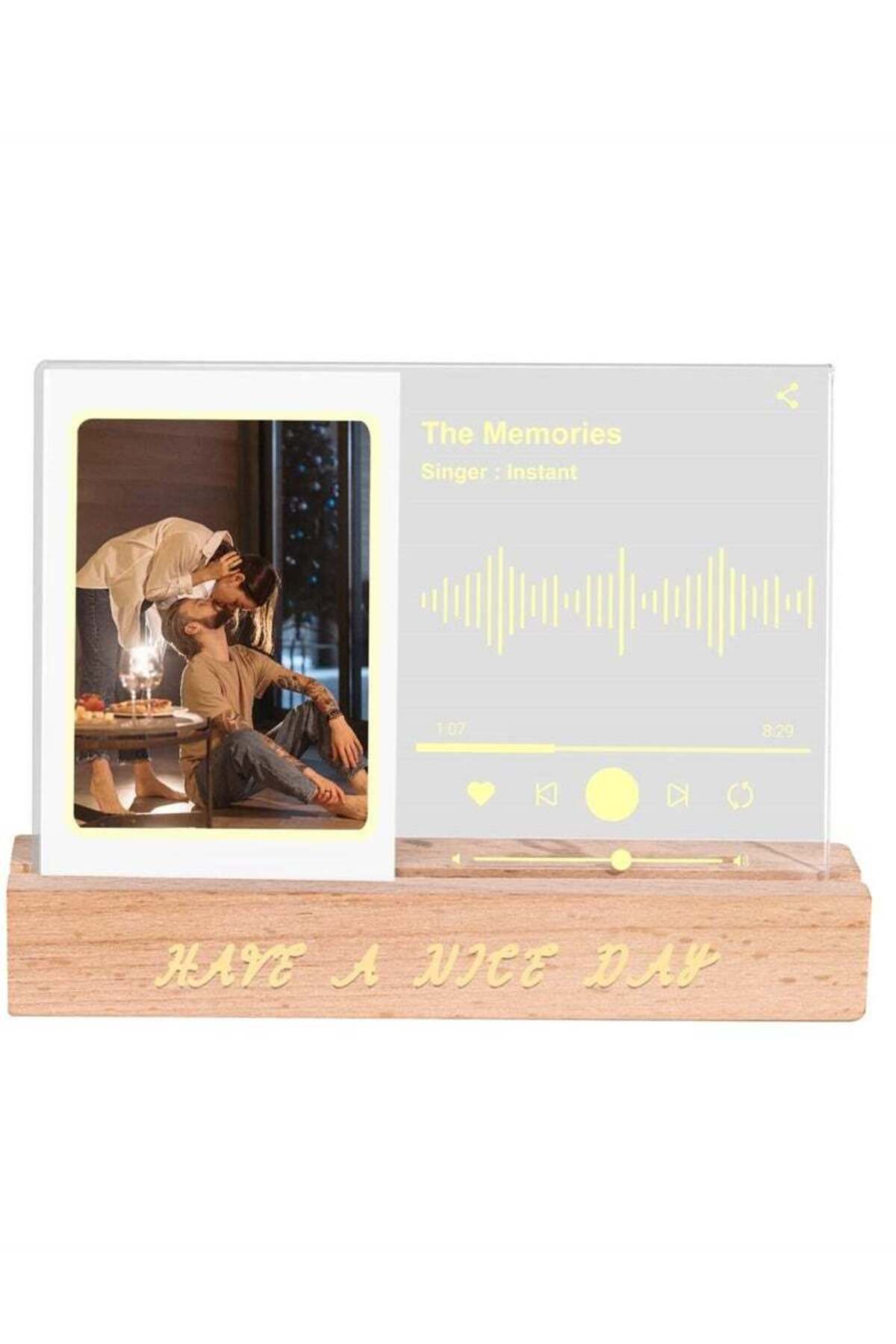 Generic-SYOSI Instax Mini Glowing Table Picture Frame For Mini 11/9/8/EVO Instant Camera and for Polaroid 3 1
