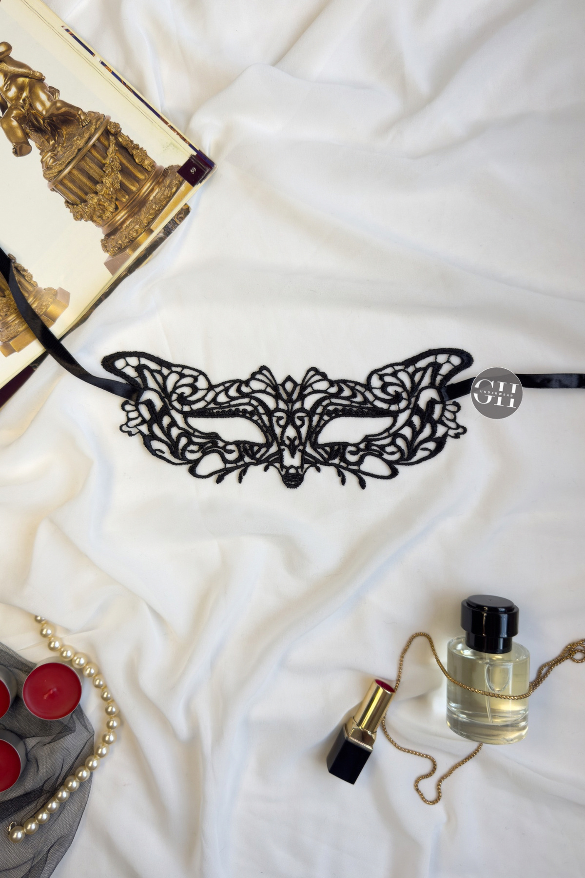 G&H UNDERWEAR Dantelli Gece Maskesi Göz Dantel Maske