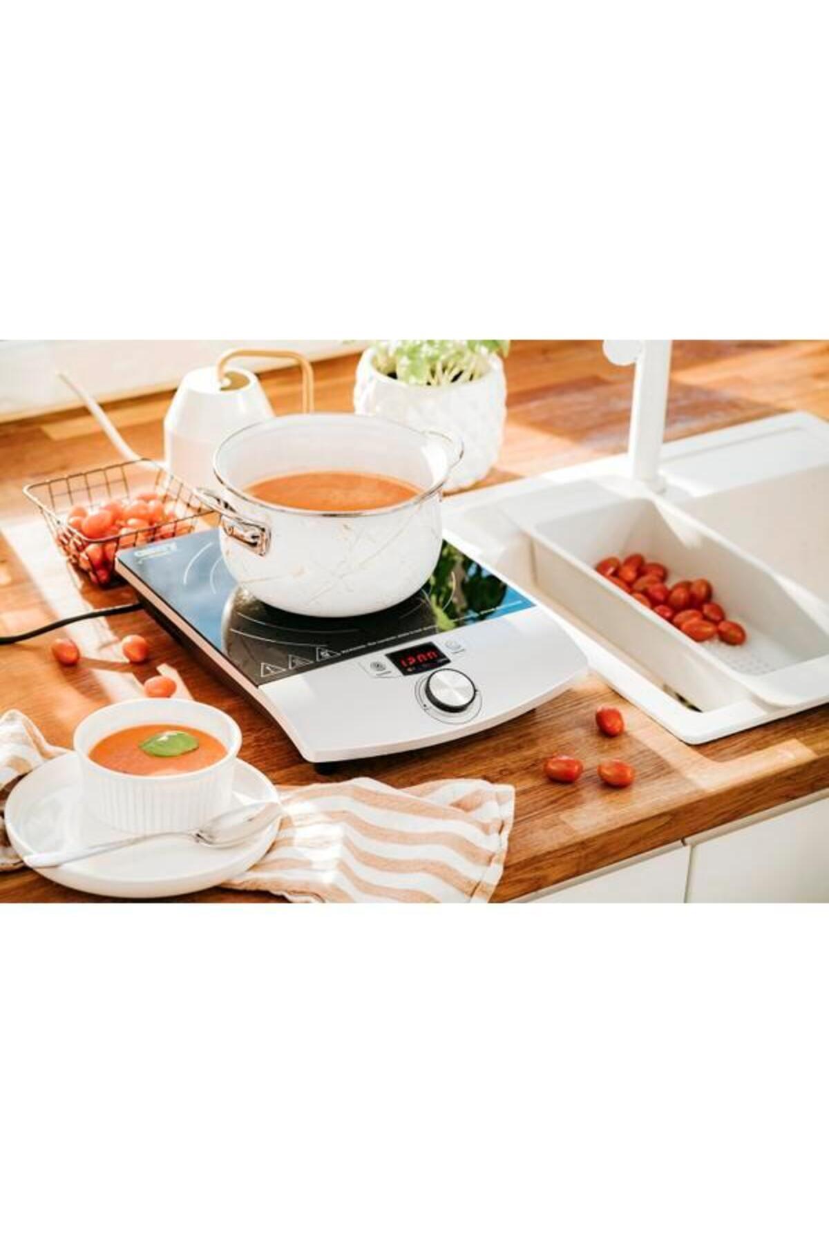 CAMRY-CR 6515 Induction Cooker, 2000 W, Adjustable Power and Temperature, Timer 0-180 Minutes, Ceram 3