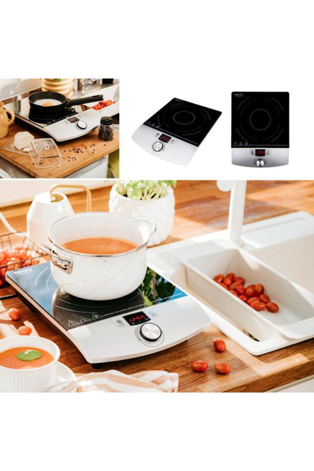 CAMRY-CR 6515 Induction Cooker, 2000 W, Adjustable Power and Temperature, Timer 0-180 Minutes, Ceram 7