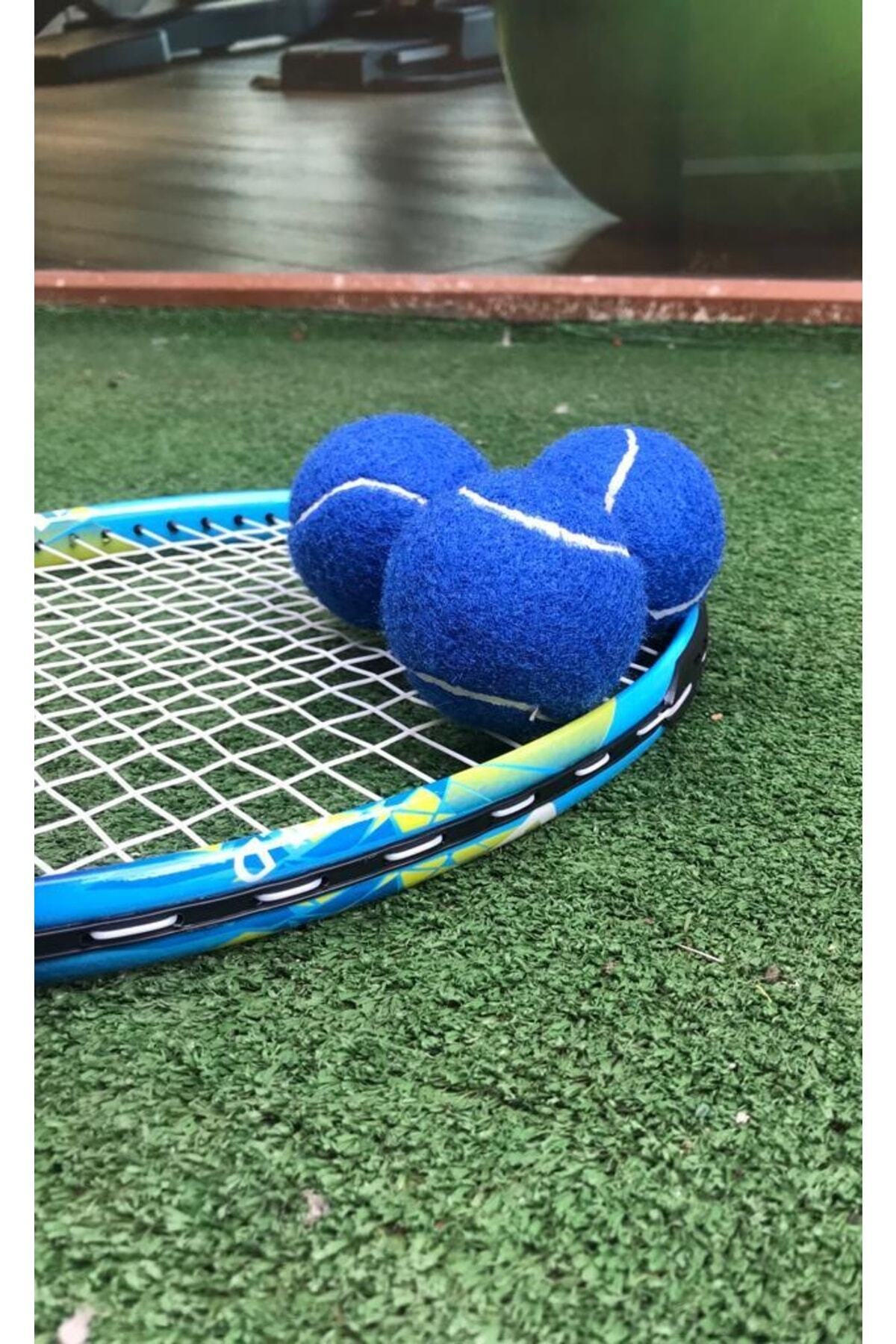 HALL BREATHE 3 Adet Mavi Antrenman Tenis Topu Seti, Hafif ve Dayanıklı Spor Topu